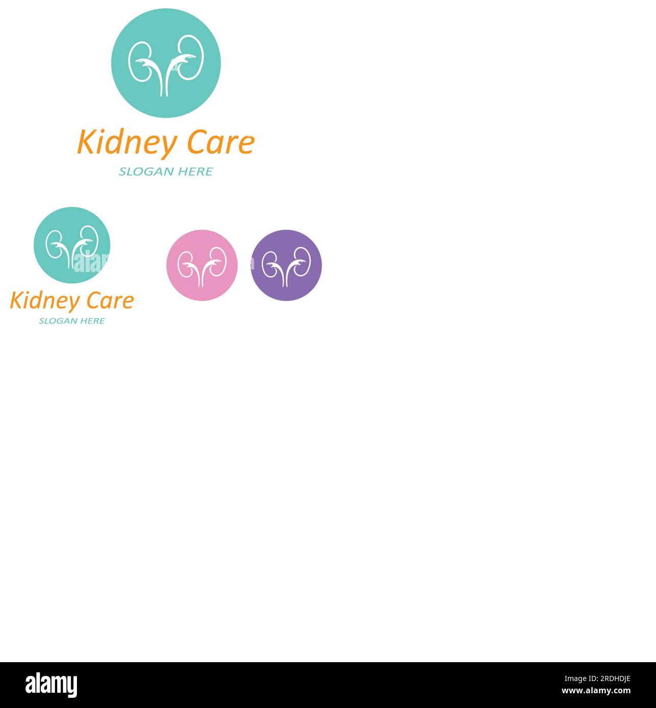 kidney health and kidney care logo using vector concept icon Stock ...