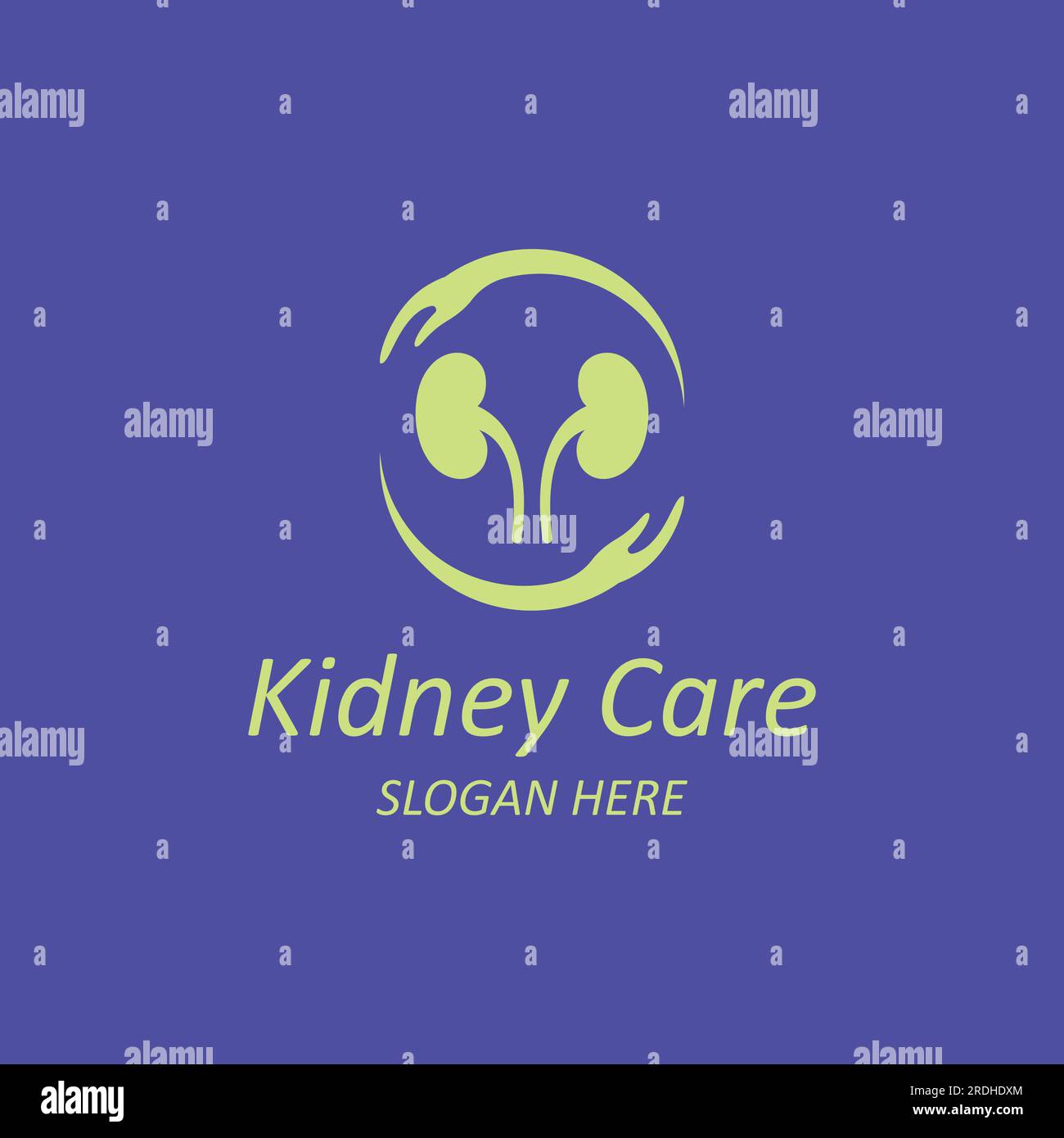 kidney health and kidney care logo using vector concept icon Stock ...