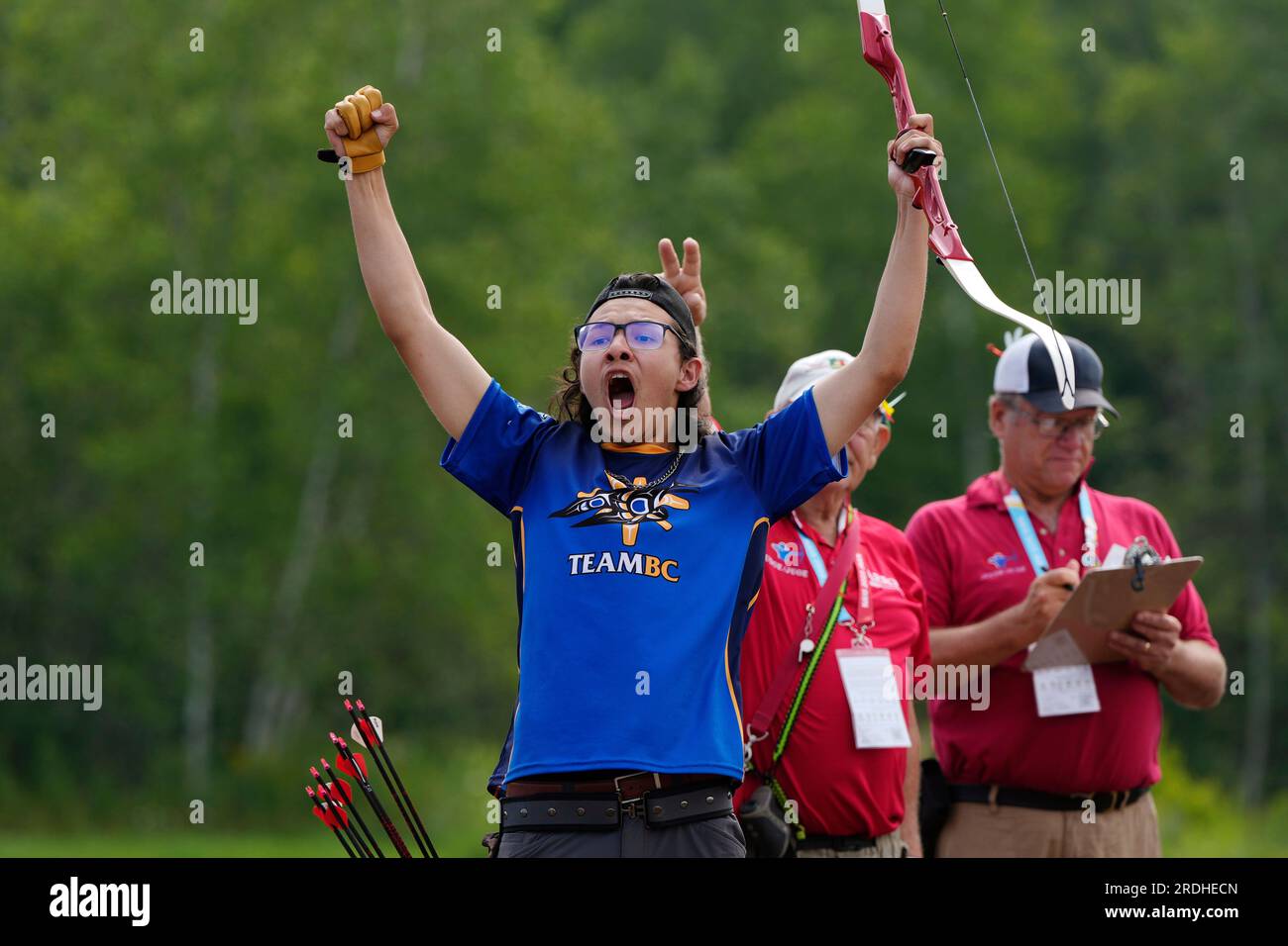 Halifax, Canada. 21st July, 2023. Cikqwlx HallAndrew, of Team British