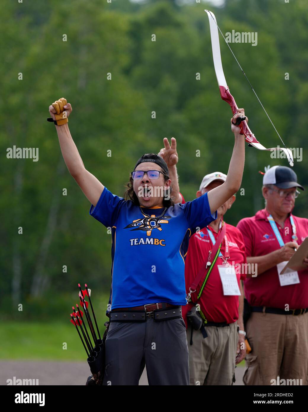 Halifax, Canada. 21st July, 2023. Cikqwlx HallAndrew, of Team British