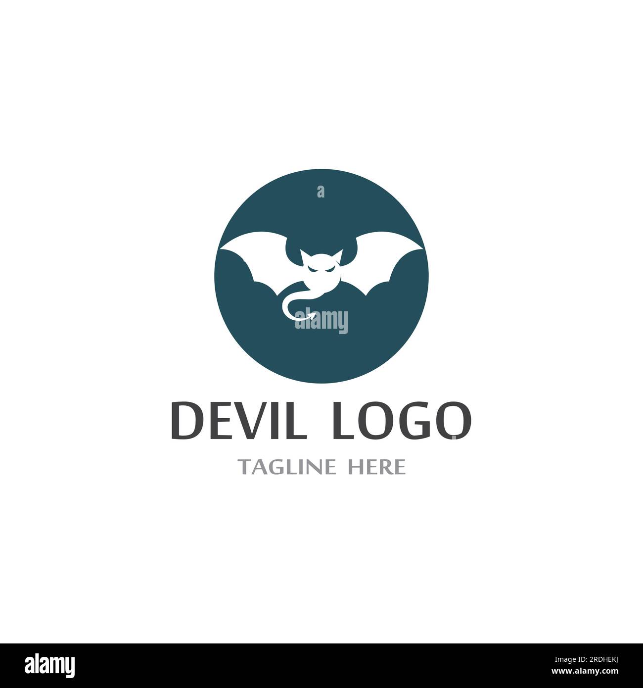 Devil horn Vector icon design illustration logo Template Stock Vector