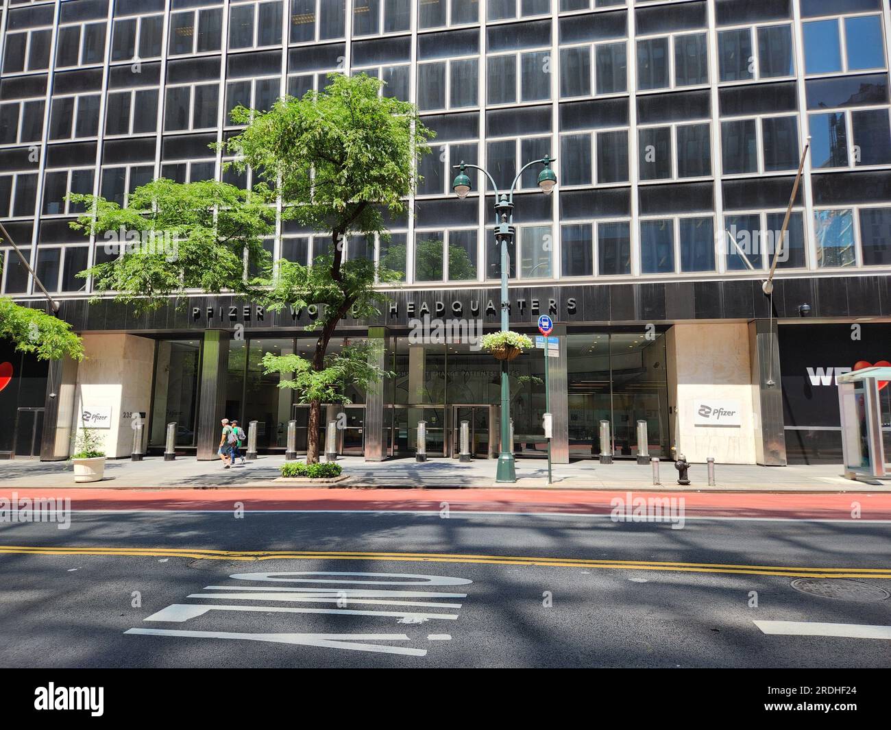 July 21, 2023, New York City, New York (NEW) Pfizer Facade in New York