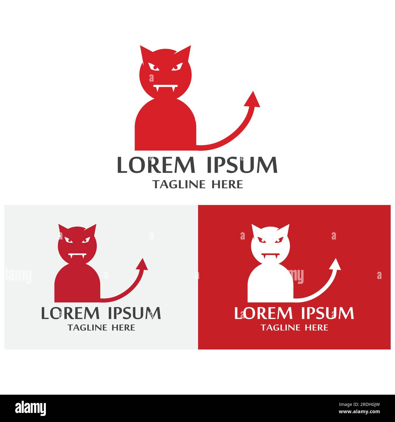 Devil horn Vector icon design illustration logo Template Stock Vector