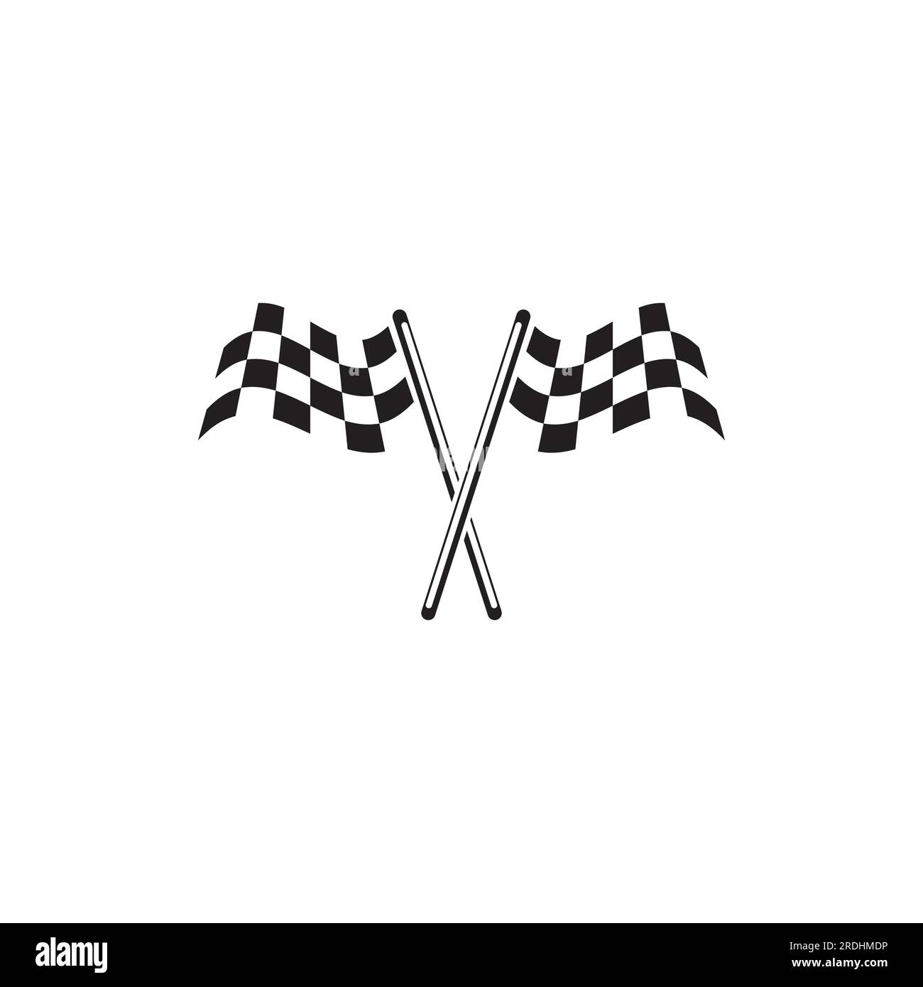 Race flag icon, simple design illustration vector Stock Vector Image ...