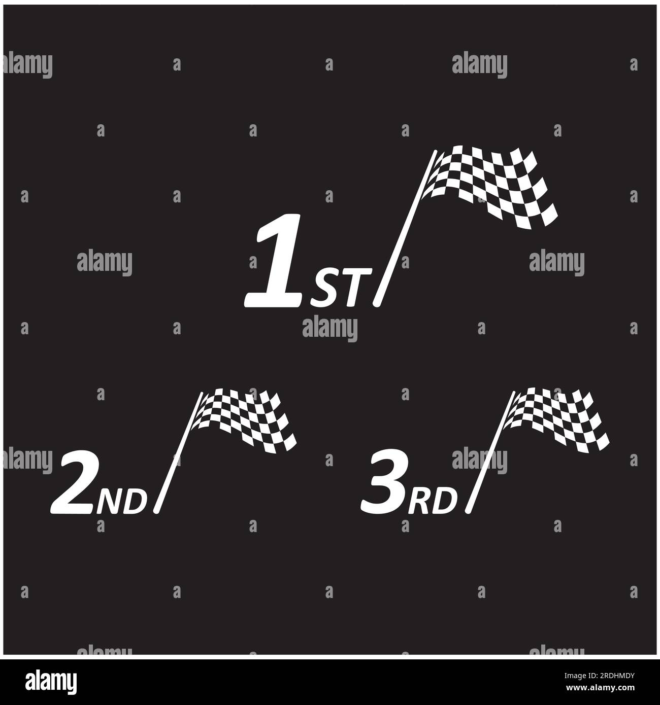 Race flag icon, simple design illustration vector Stock Vector Image ...
