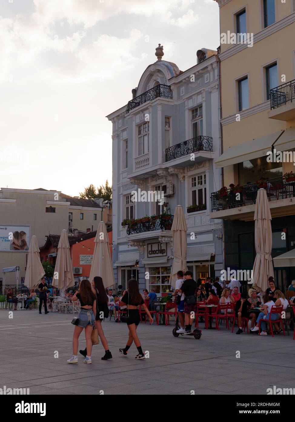 Plovdiv, Bulgaria, the oldest city & longest pedestrian zone in Europe. Stock Photo