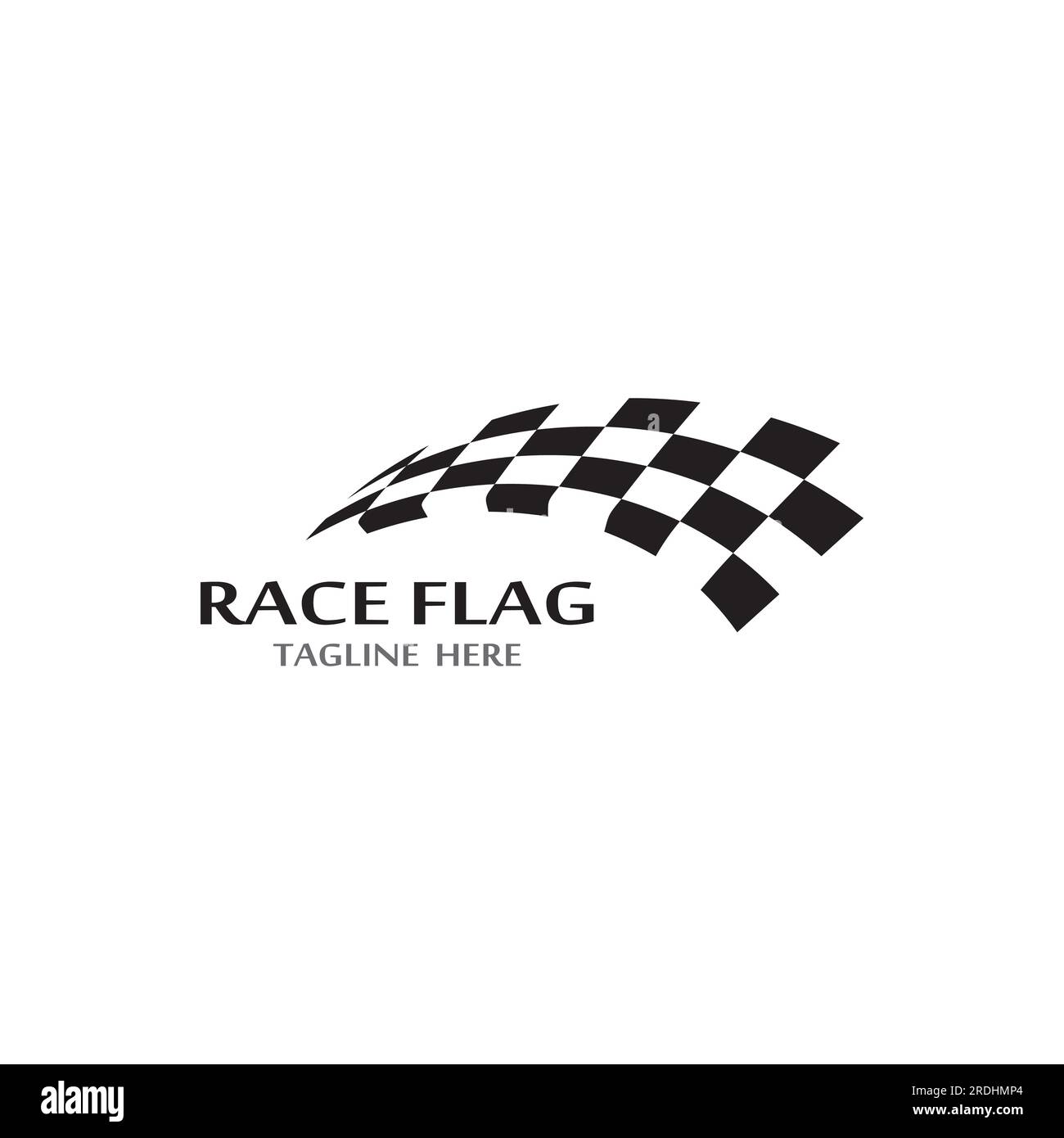 Race flag icon, simple design illustration vector Stock Vector