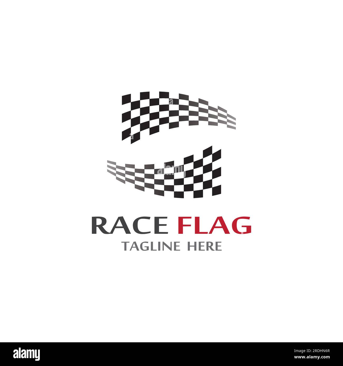 Race flag icon, simple design illustration vector Stock Vector