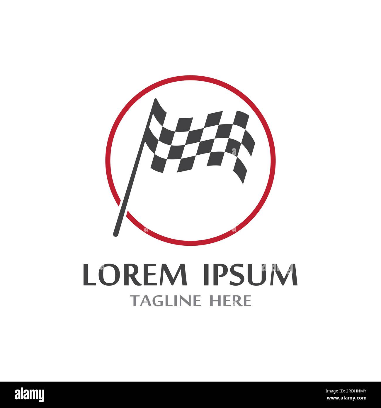 Race flag icon, simple design illustration vector Stock Vector