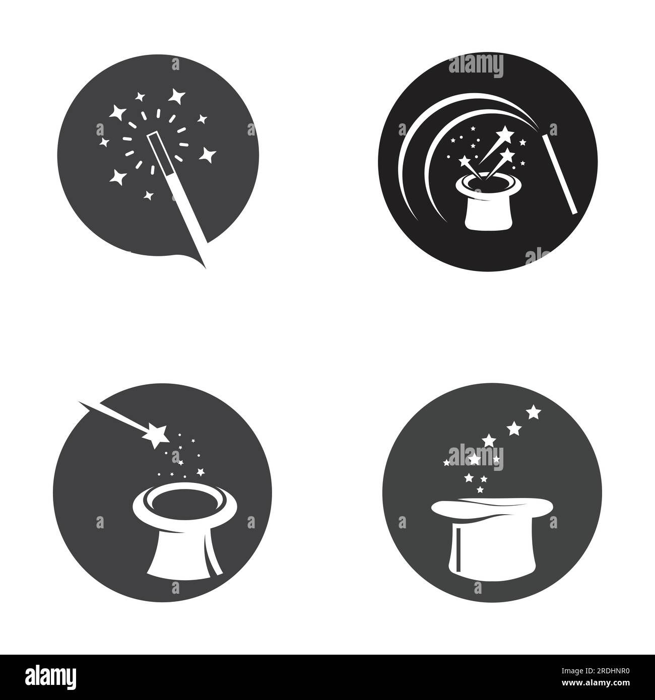 magic wand icon logo vector illustration Stock Vector