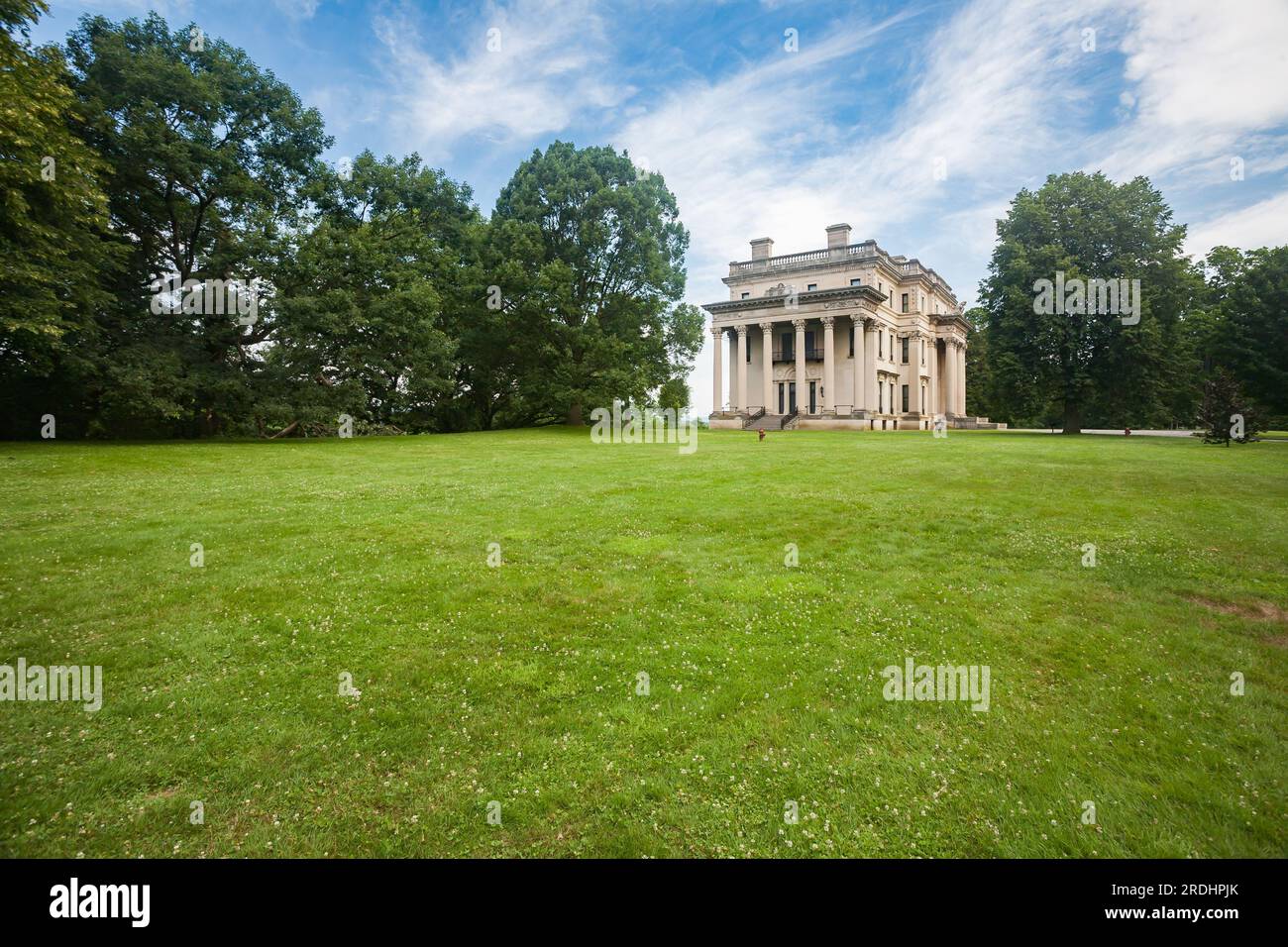 The southeast view of the Vanderbilt Mansion in Hyde Park, New York Stock Photo