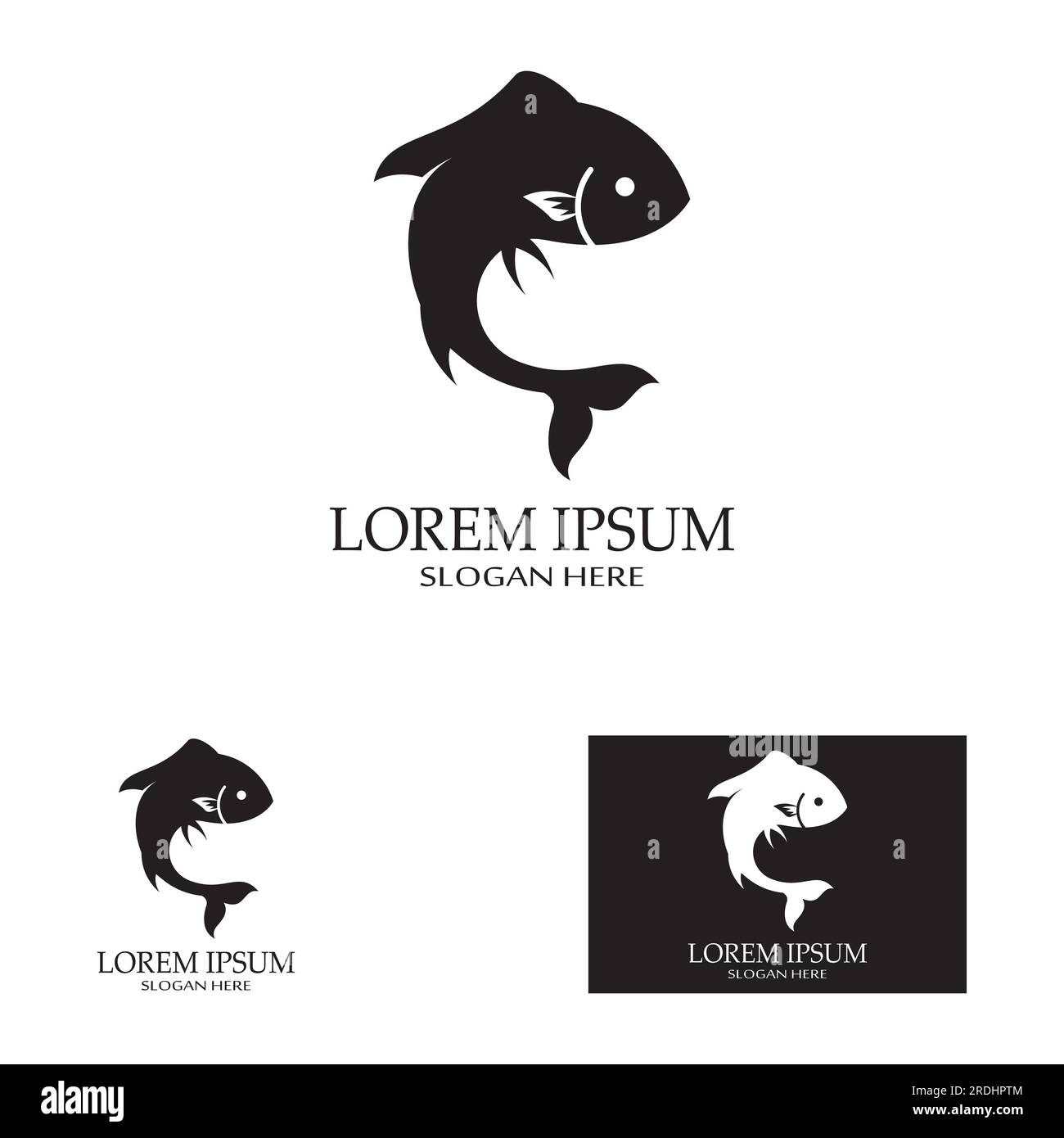 Fish logo, fish oil and seafood restaurant icon. With concept icon
