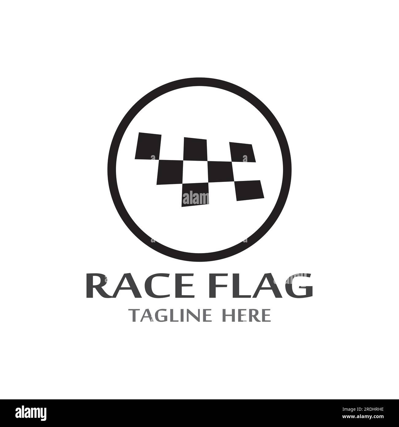 Race flag icon, simple design illustration vector Stock Vector Image ...