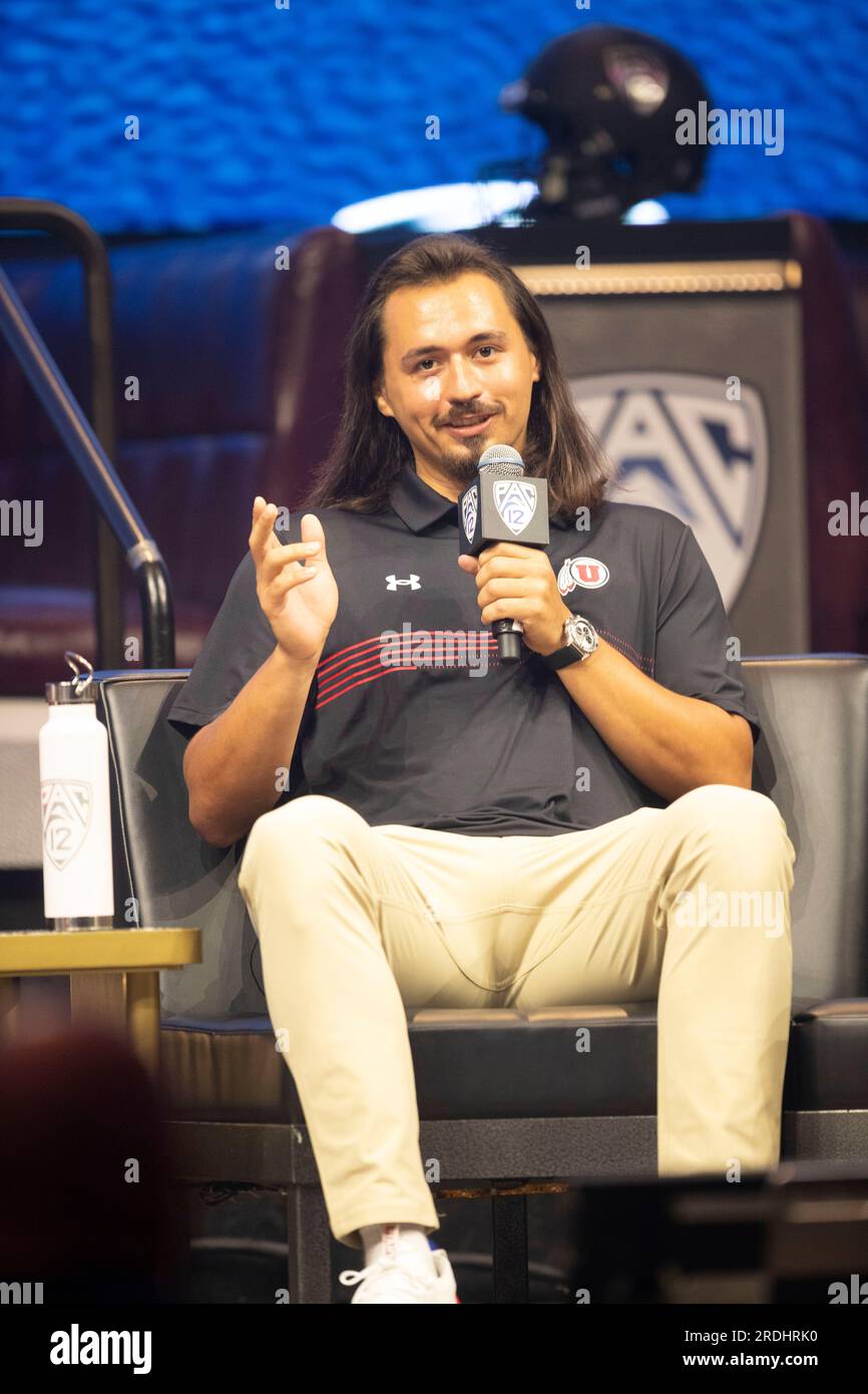 Las Vegas, United States. 21st July, 2023. Utah Utes quarterback Cam ...