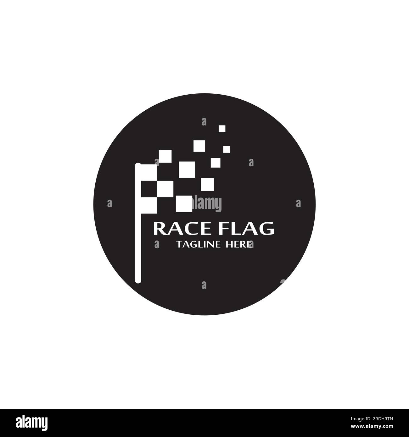 Race flag icon, simple design illustration vector Stock Vector Image ...