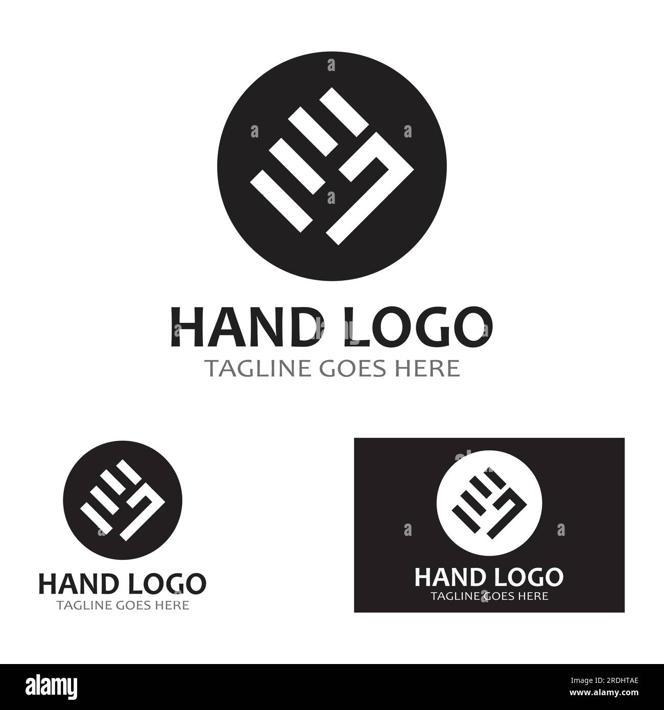 Hand logo icon vector design template Stock Vector Image & Art - Alamy