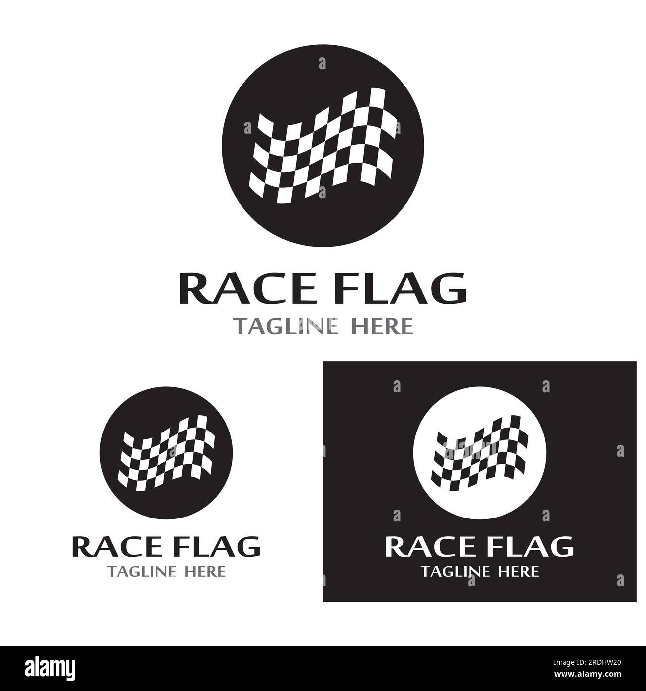 Race flag icon, simple design illustration vector Stock Vector Image ...