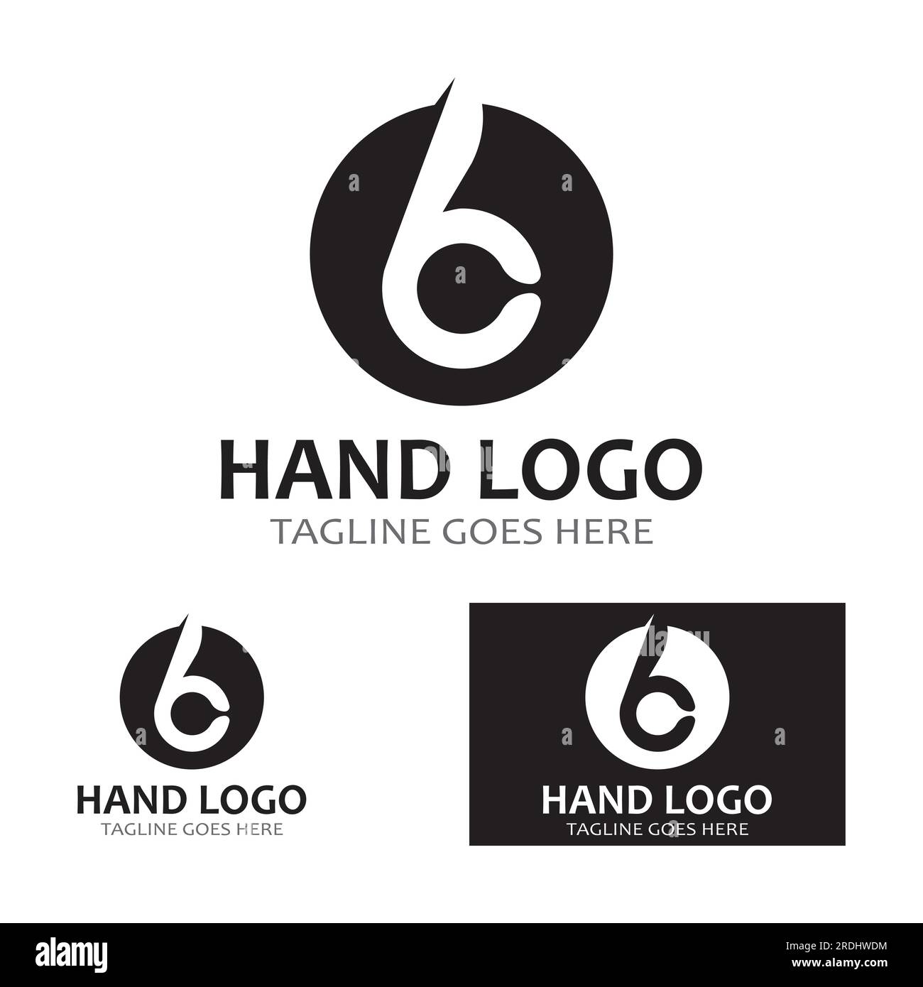 Hand logo icon vector design template Stock Vector Image & Art - Alamy