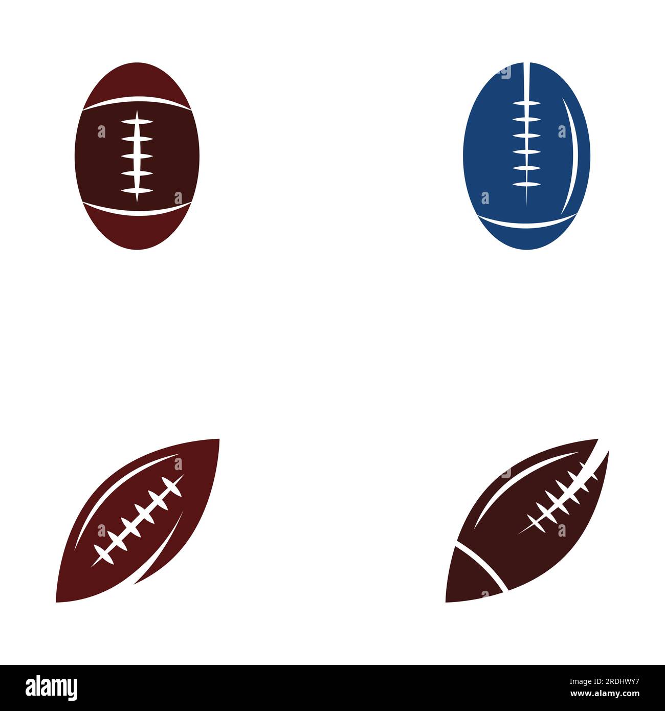 Rugby ball logo. Using vector illustration design concept.Can be used for sports logos and a