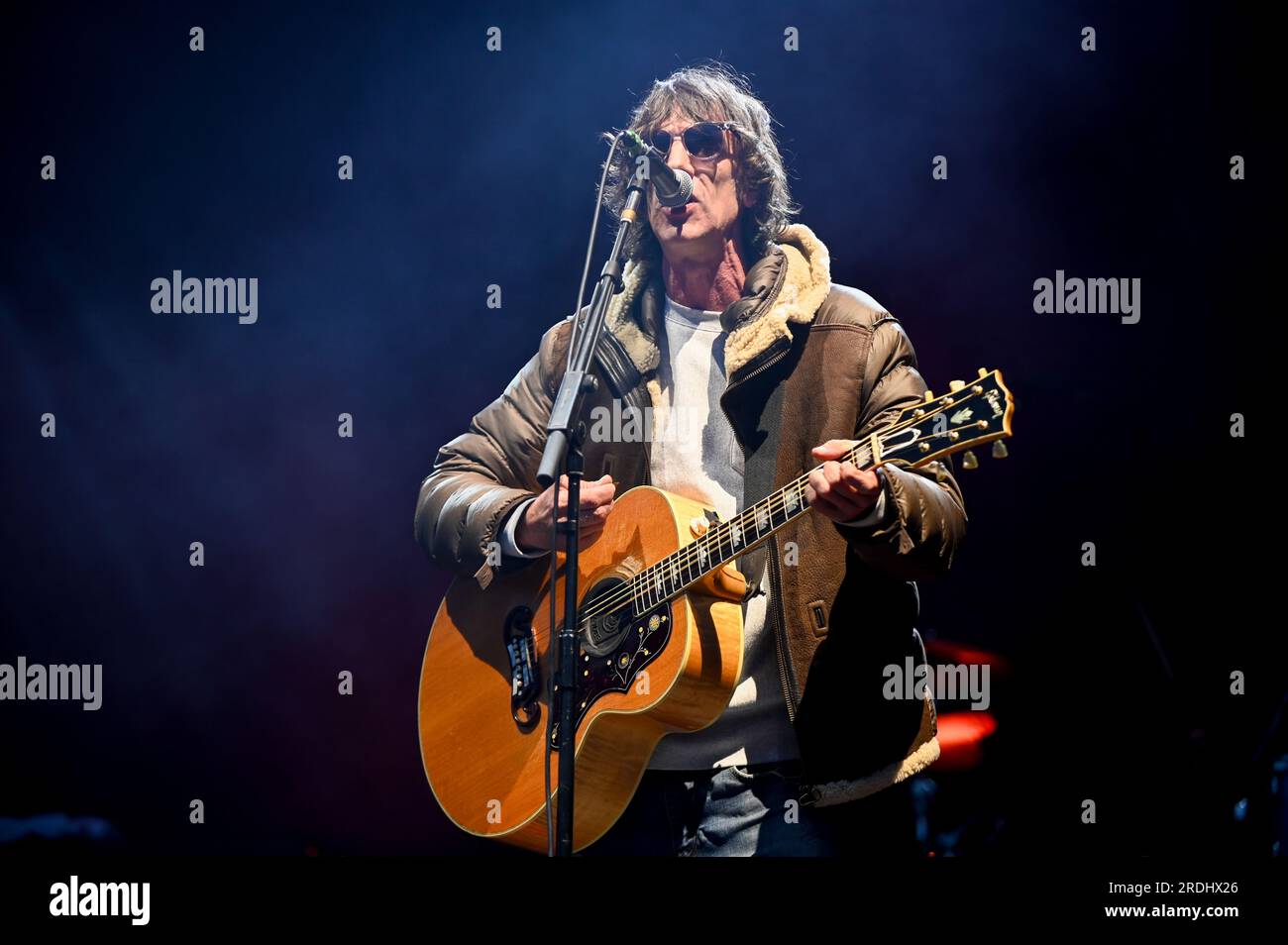 July 21, 2023, Sheffield, South Yorkshire, U.K: Richard Ashcroft ,Performing at Tramlines Festival,Sheffield , Uk , 21.07.2023 (Credit Image: © Robin Burns/ZUMA Press Wire) EDITORIAL USAGE ONLY! Not for Commercial USAGE! Stock Photo