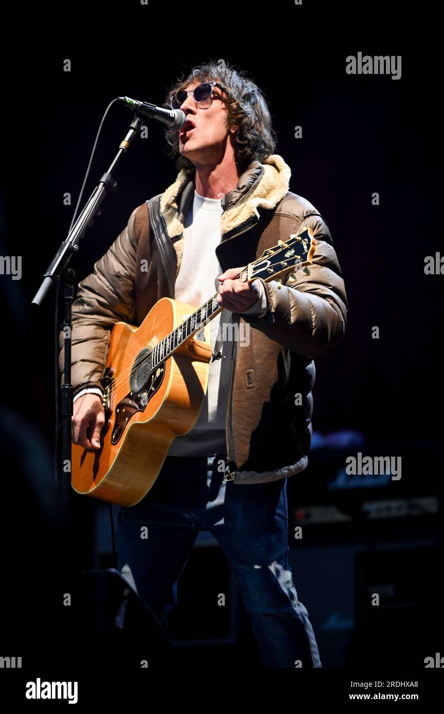 July 21, 2023, Sheffield, South Yorkshire, U.K: Richard Ashcroft ,Performing at Tramlines Festival,Sheffield , Uk , 21.07.2023 (Credit Image: © Robin Burns/ZUMA Press Wire) EDITORIAL USAGE ONLY! Not for Commercial USAGE! Stock Photo