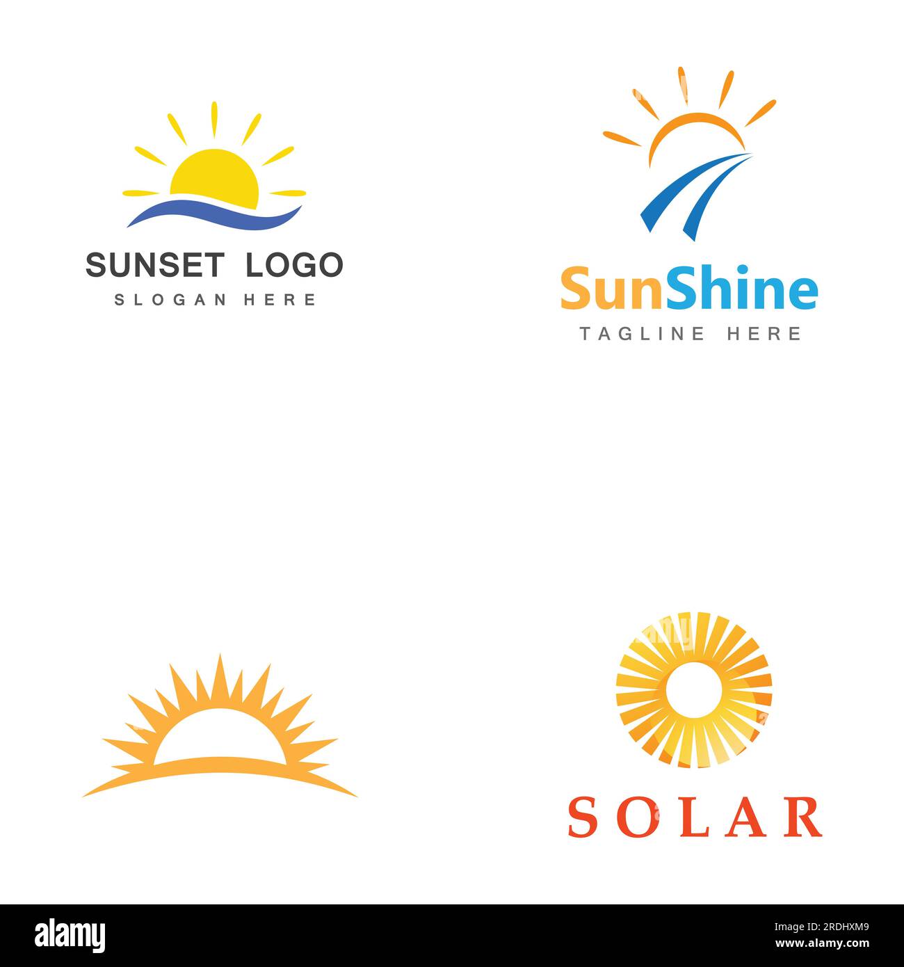 Sun Vector illustration Icon Logo Template design Stock Vector