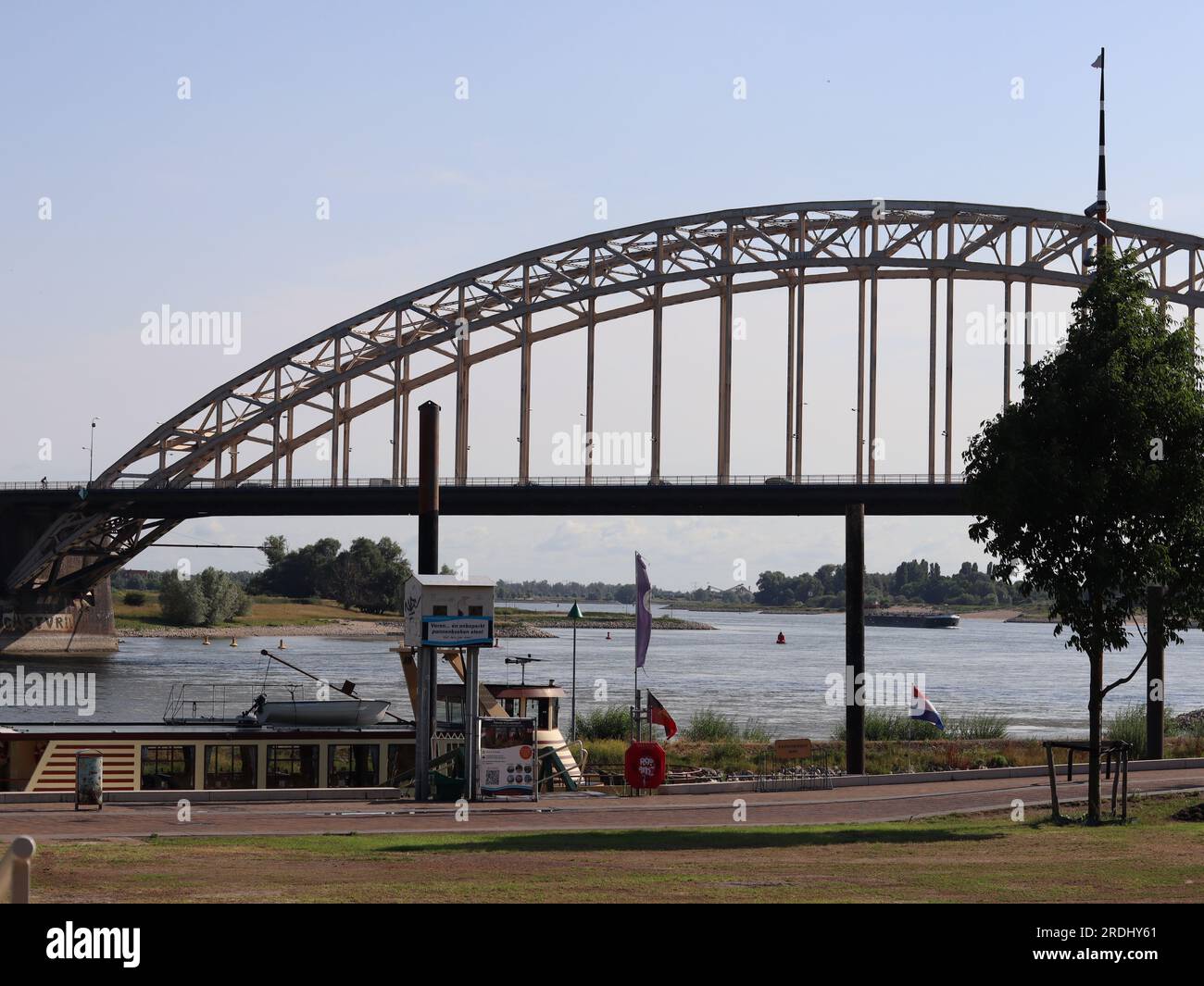 Waalbrug Bridge in Nijmegen, The Netherlands Stock Photo