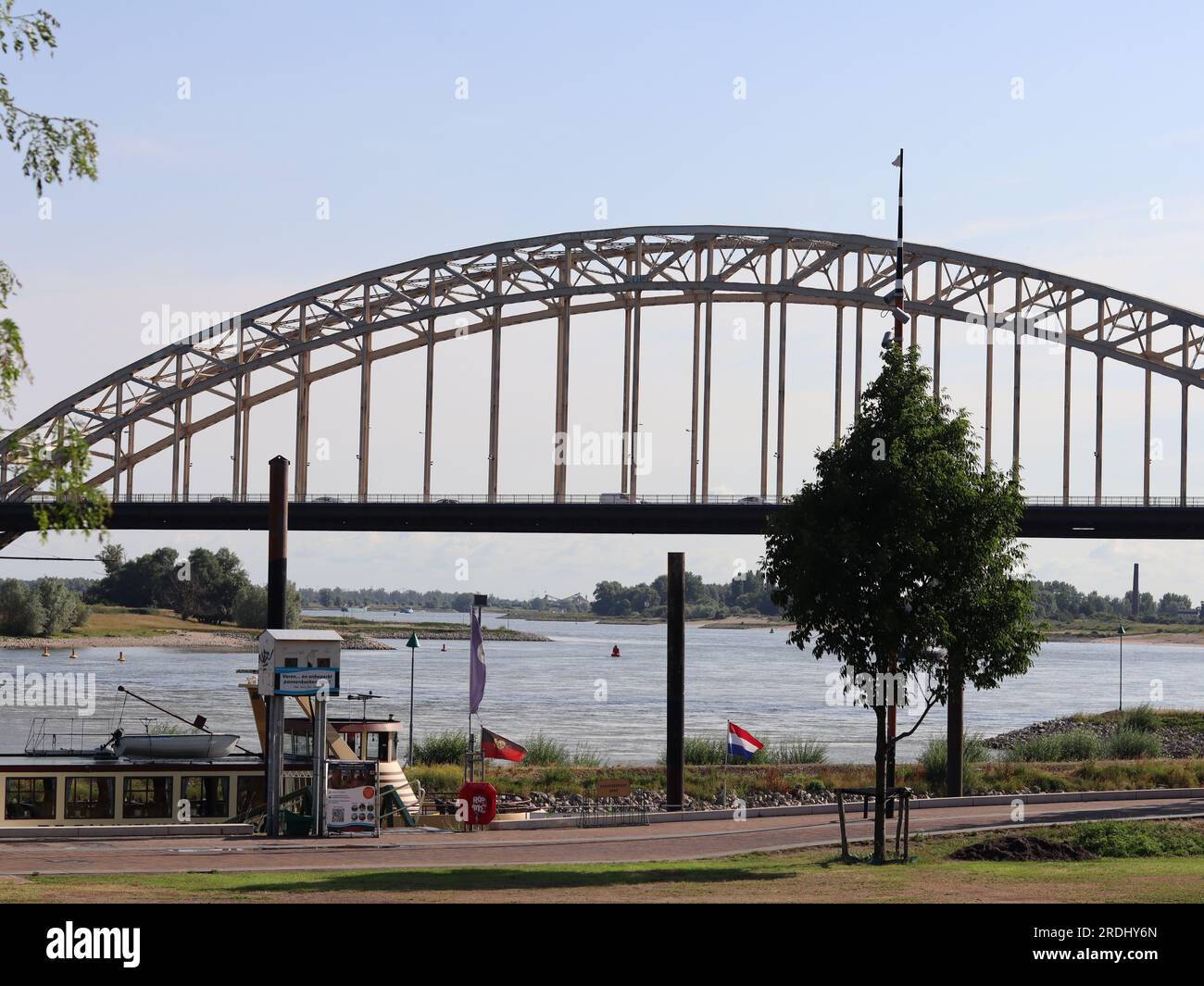 Waalbrug Bridge in Nijmegen, The Netherlands Stock Photo