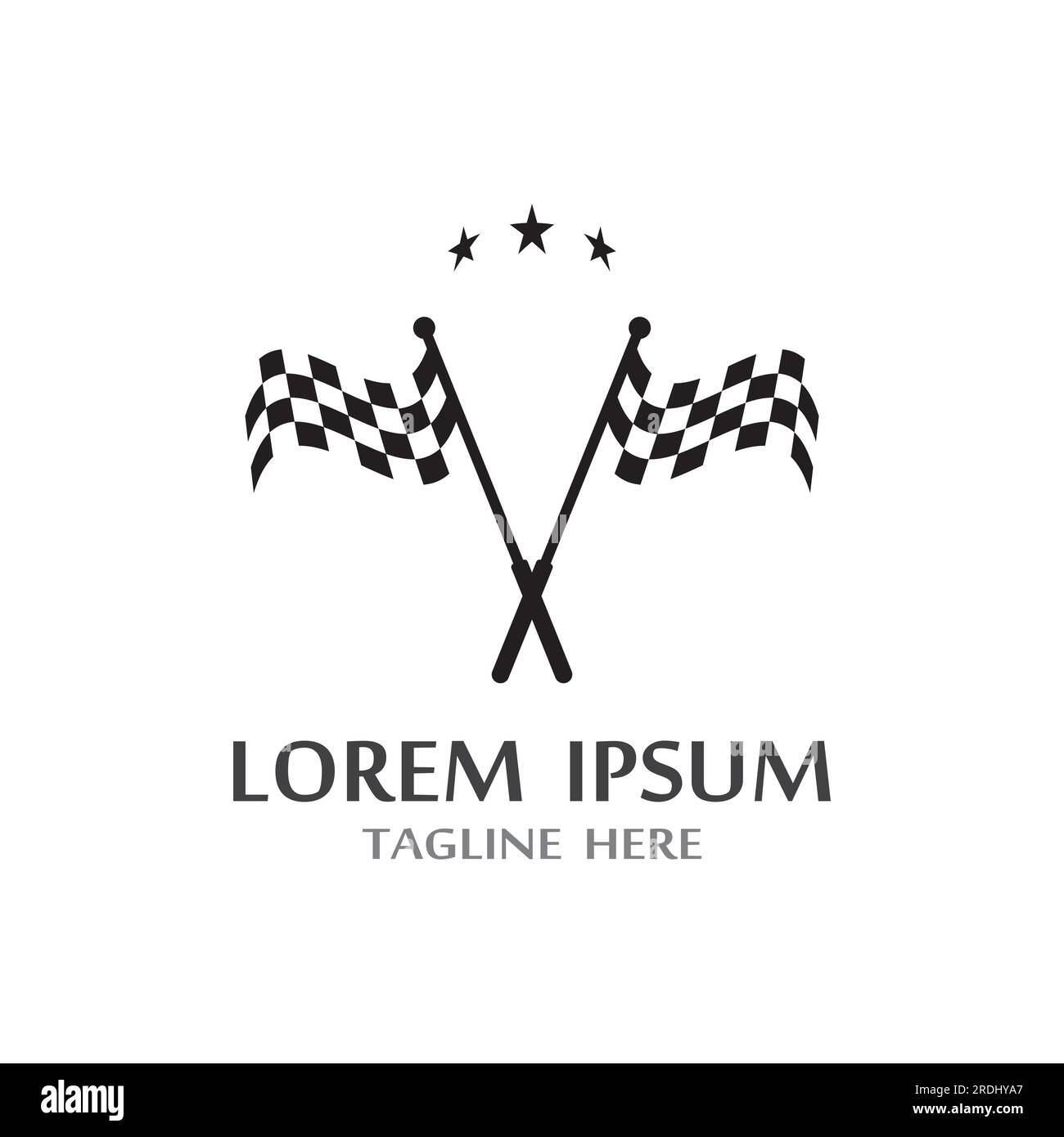 Race flag icon, simple design illustration vector Stock Vector Image ...