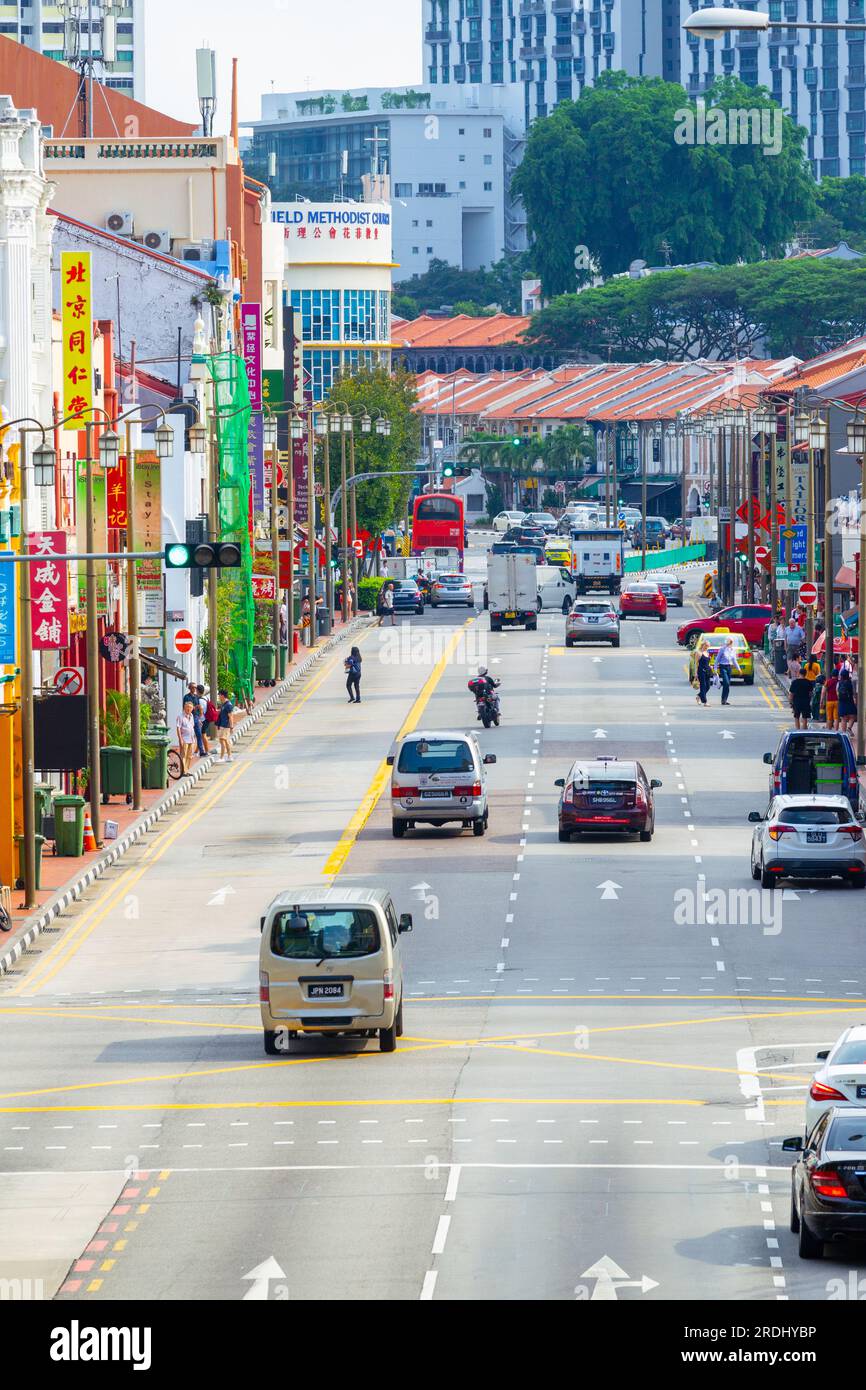South Bridge Road, one of the main roads leading through the Chinatown