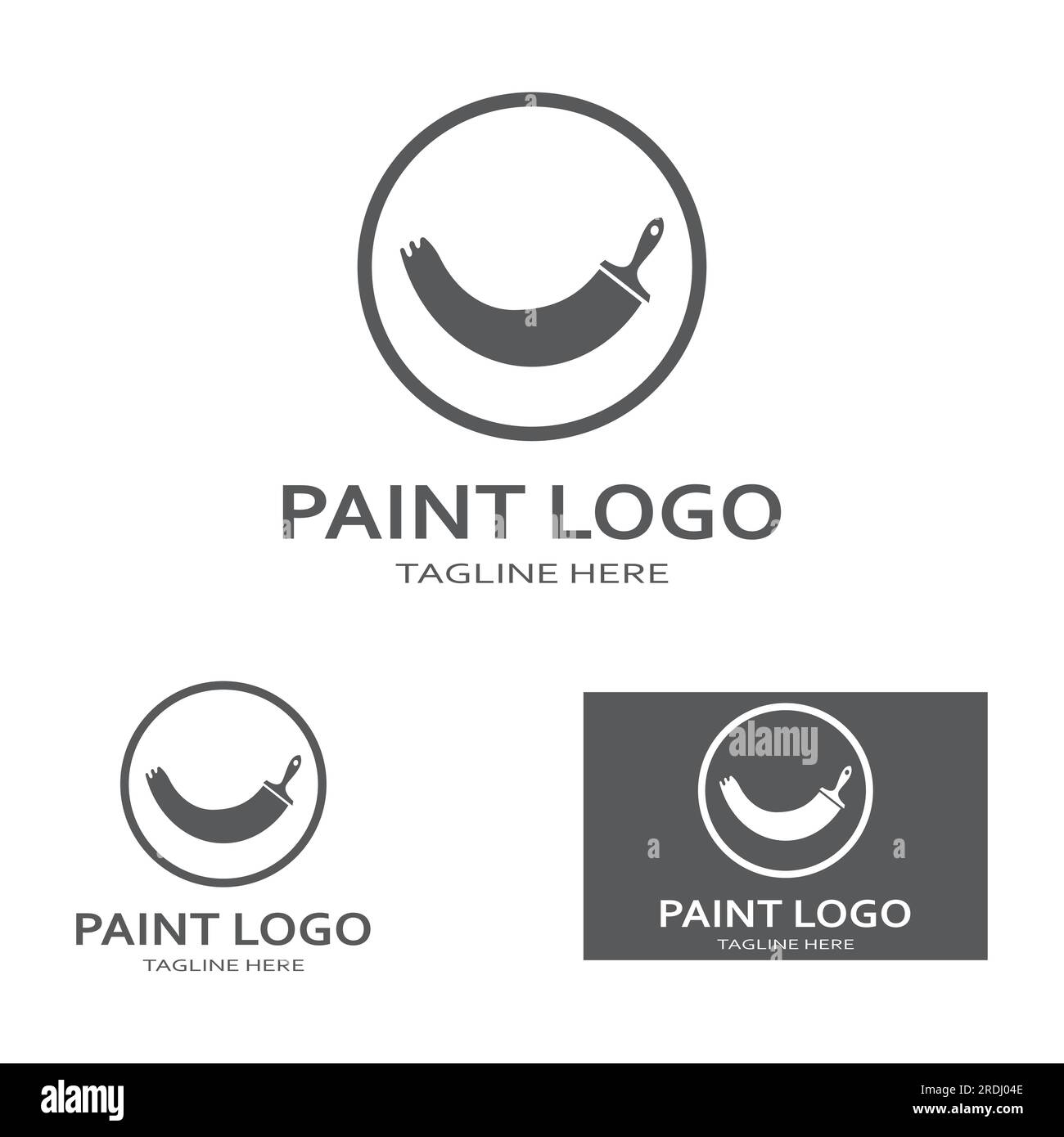 Paint Logo vector icon illustration Stock Vector