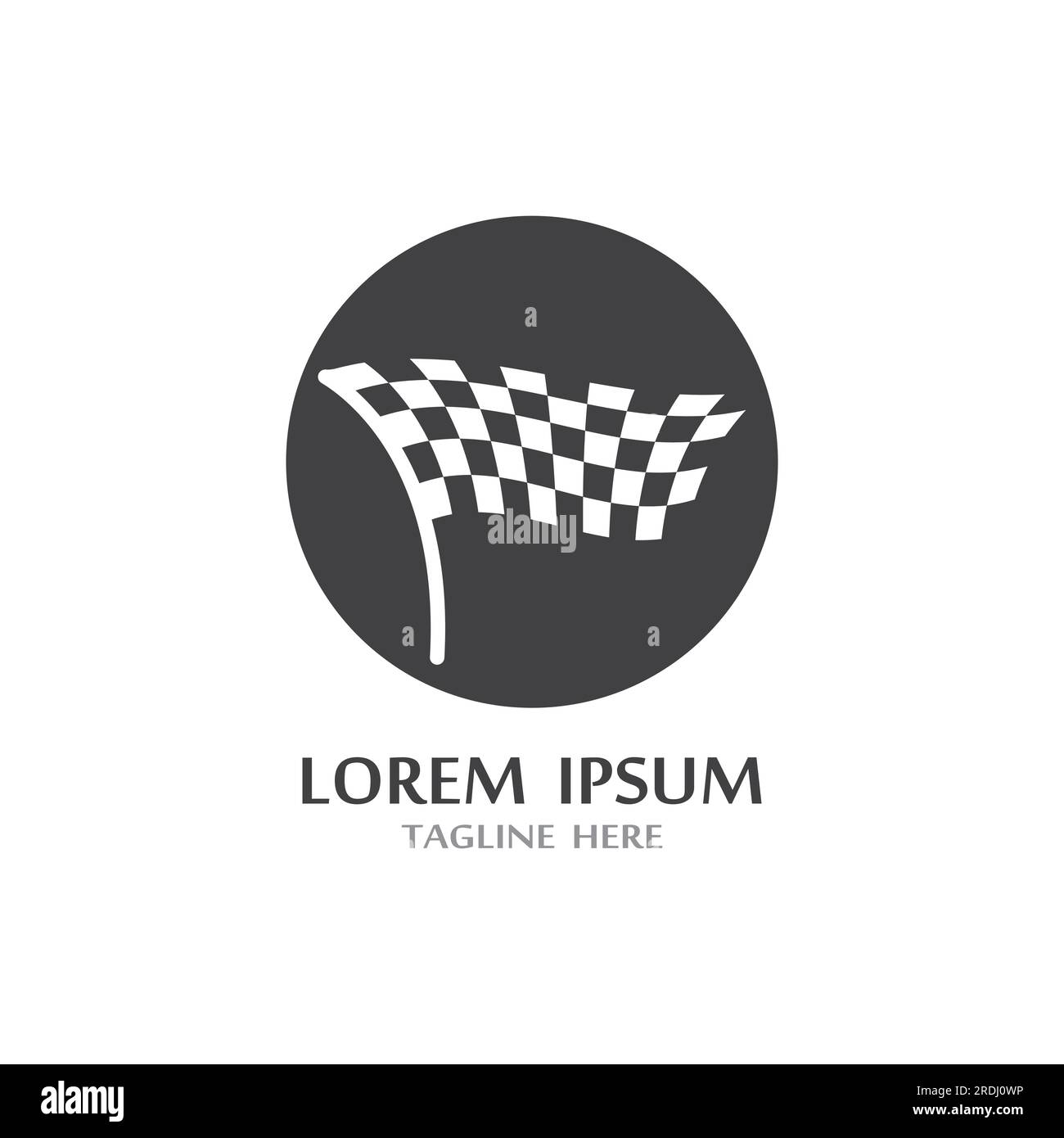 Race flag icon, simple design illustration vector Stock Vector Image ...