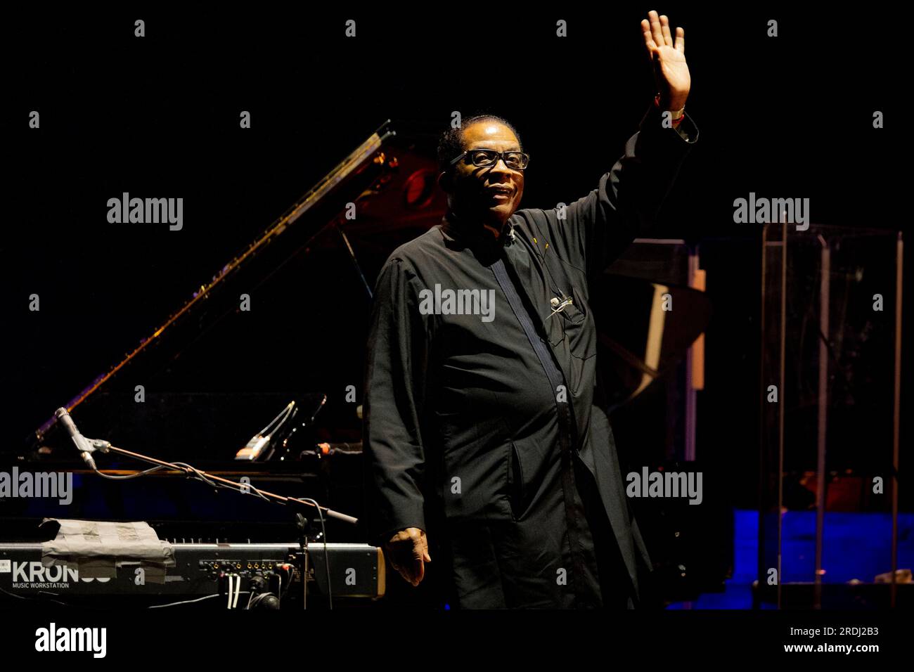 Italy 21 July 2023 Herbie Hancock live at Anfiteatro del Vittoriale in