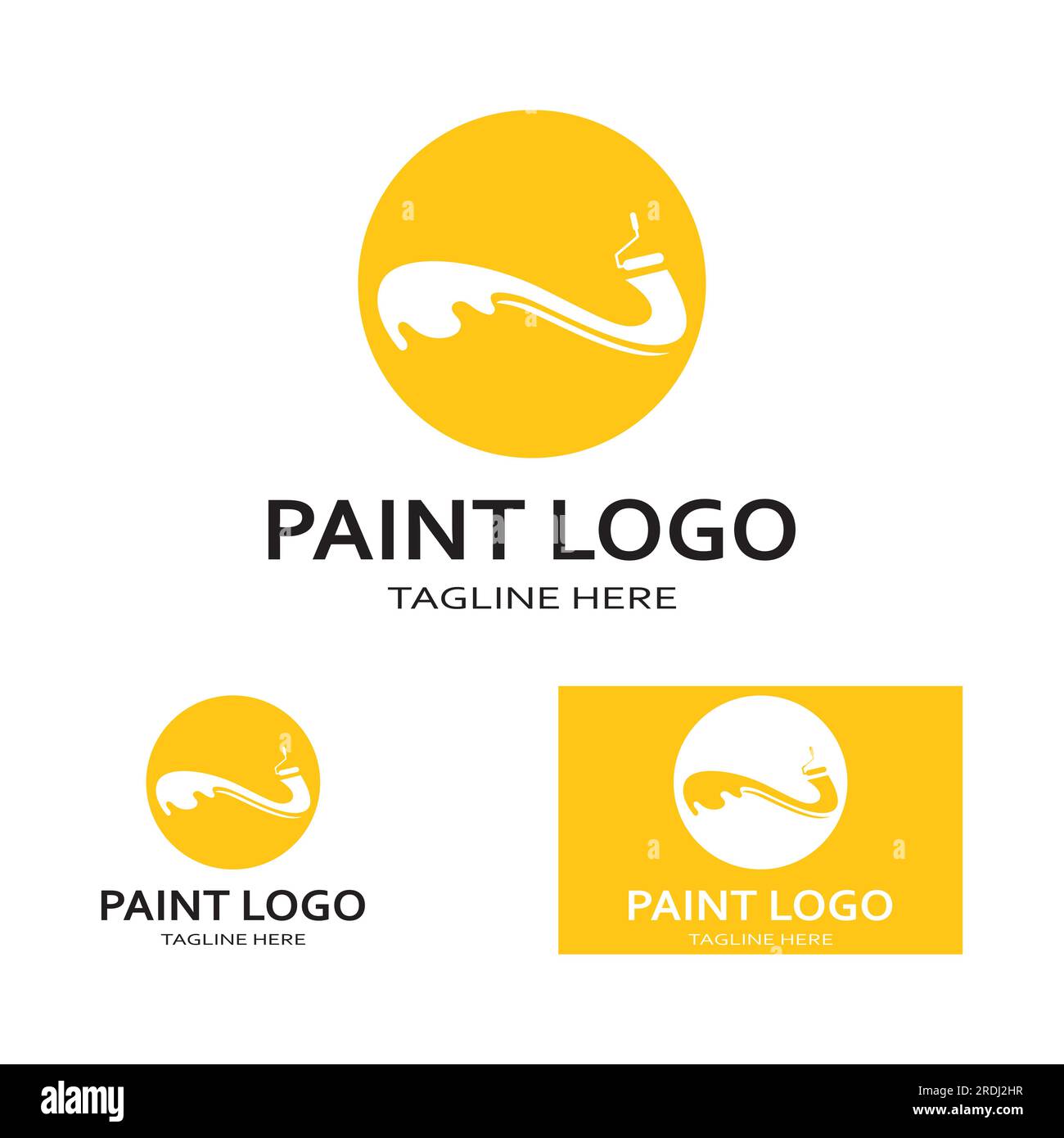 Paint Logo vector icon illustration Stock Vector Image & Art Alamy