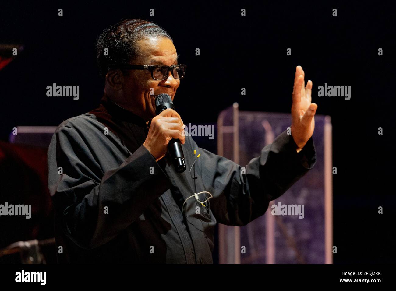 Italy 21 July 2023 Herbie Hancock live at Anfiteatro del Vittoriale in