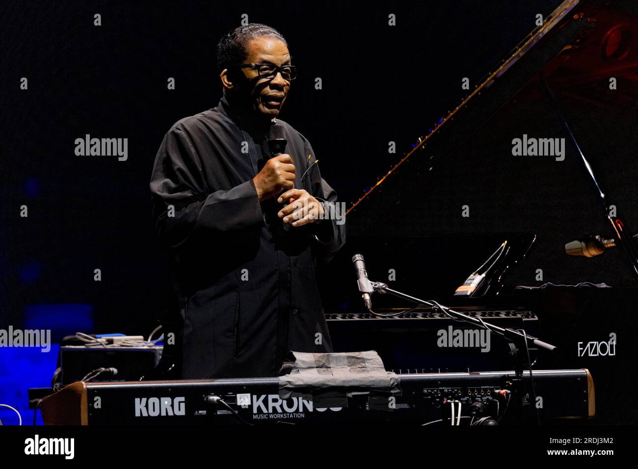Italy 21 July 2023 Herbie Hancock live at Anfiteatro del Vittoriale in