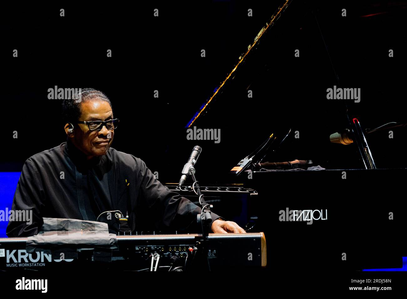 Italy 21 July 2023 Herbie Hancock live at Anfiteatro del Vittoriale in