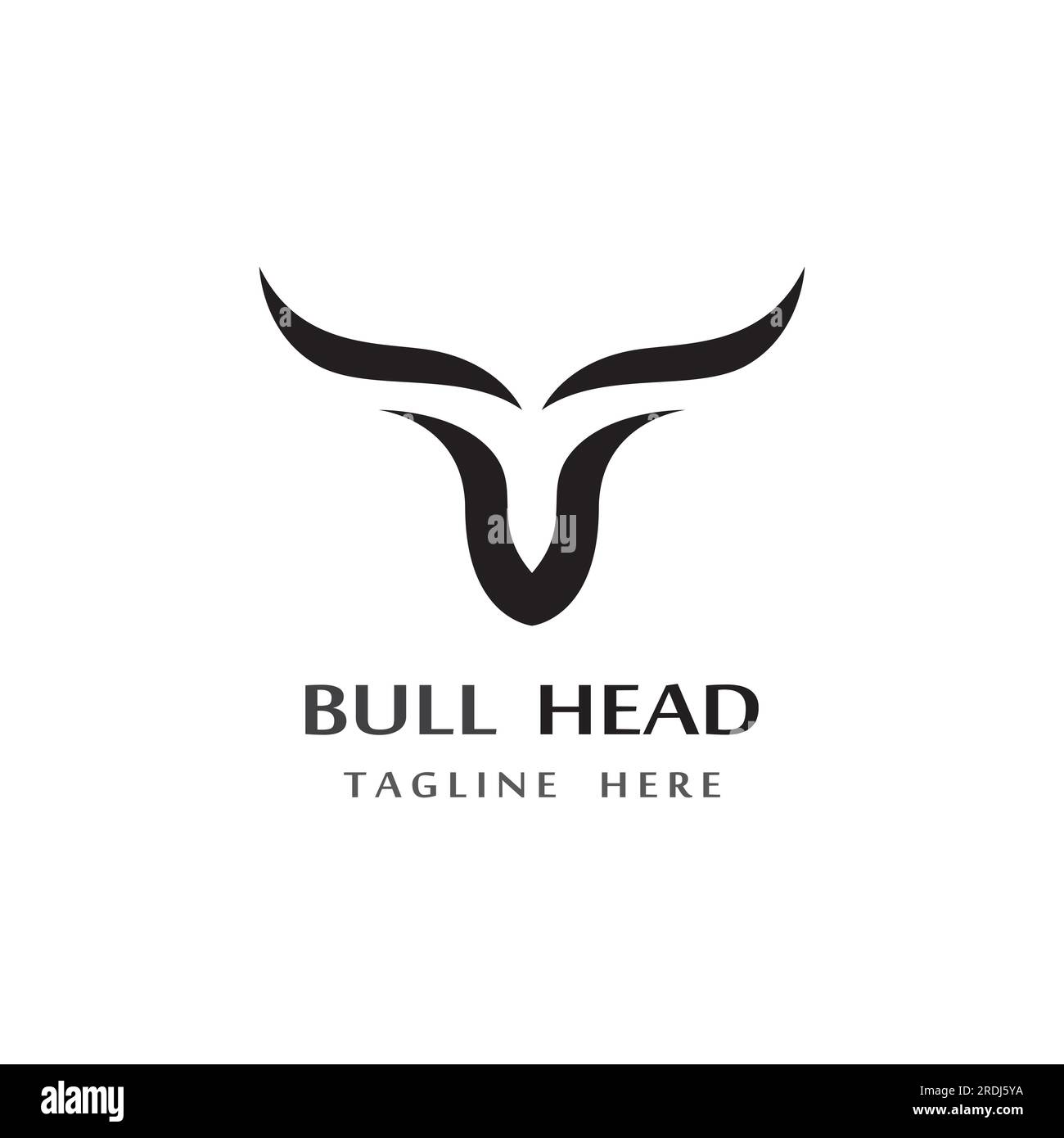 vintage retro bull head horns logo design Stock Vector Image & Art Alamy