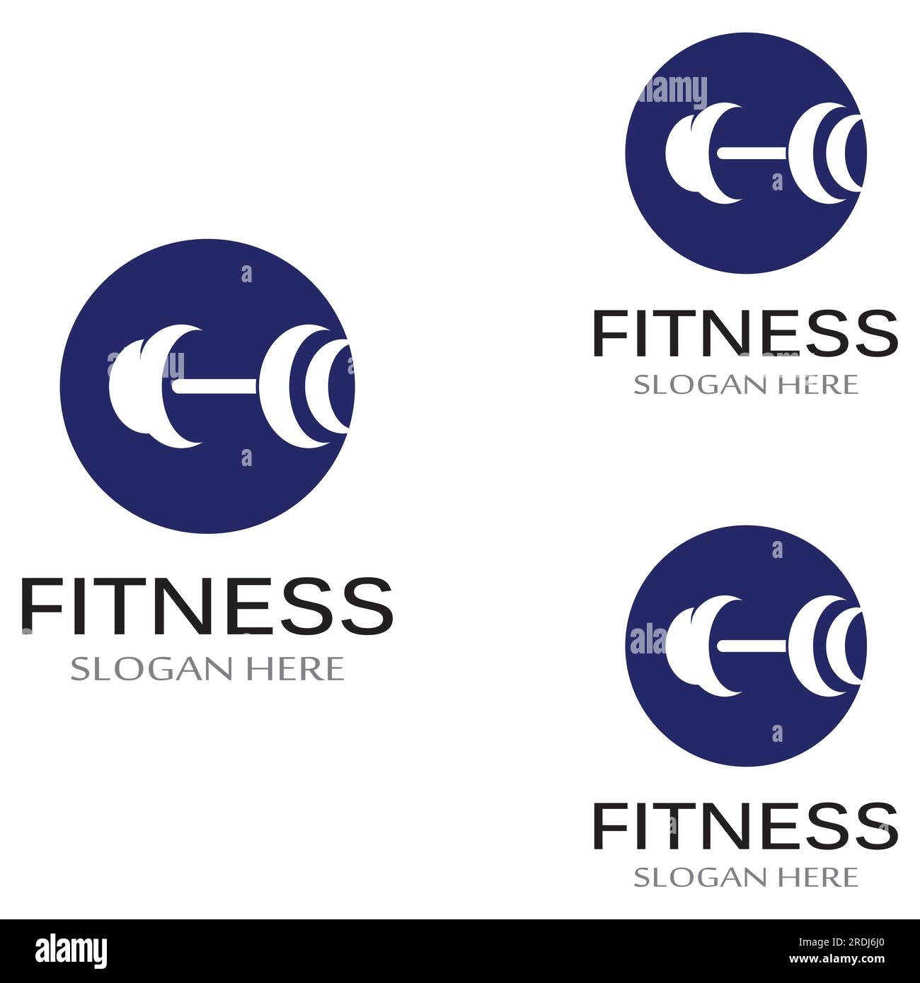 gym fitness silhouette logo and barbell.Design for fitness gym and barbell,using vector design Stock Vector