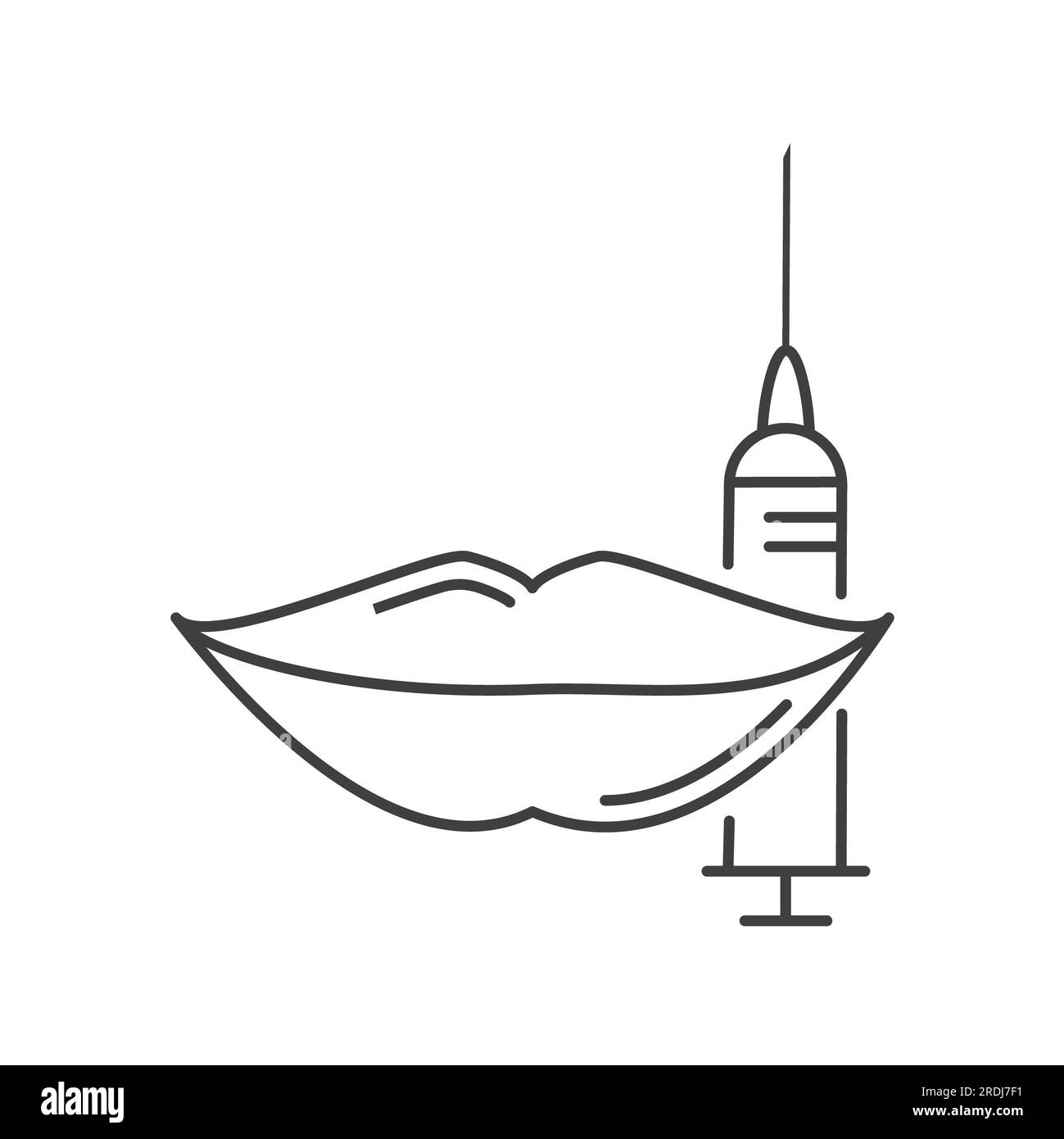 Lip augmentation, illustration Stock Photo Alamy