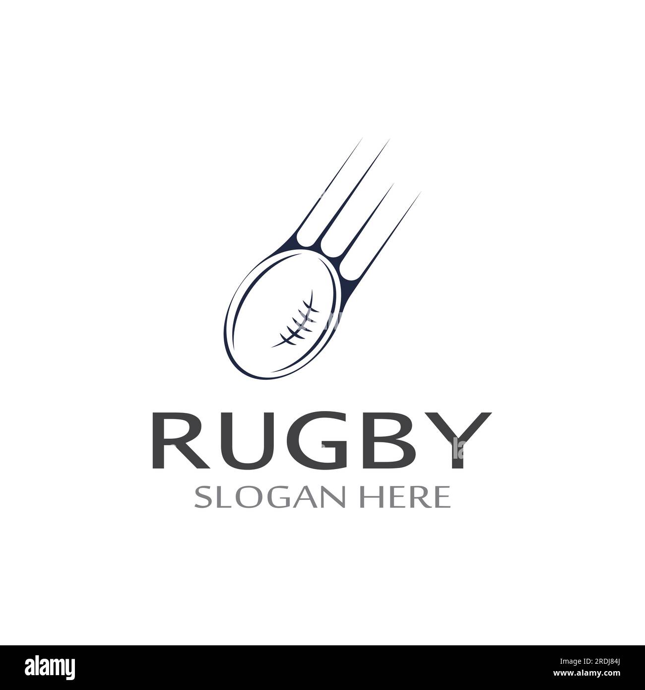 Rugby ball logo. Using vector illustration design concept.Can be used