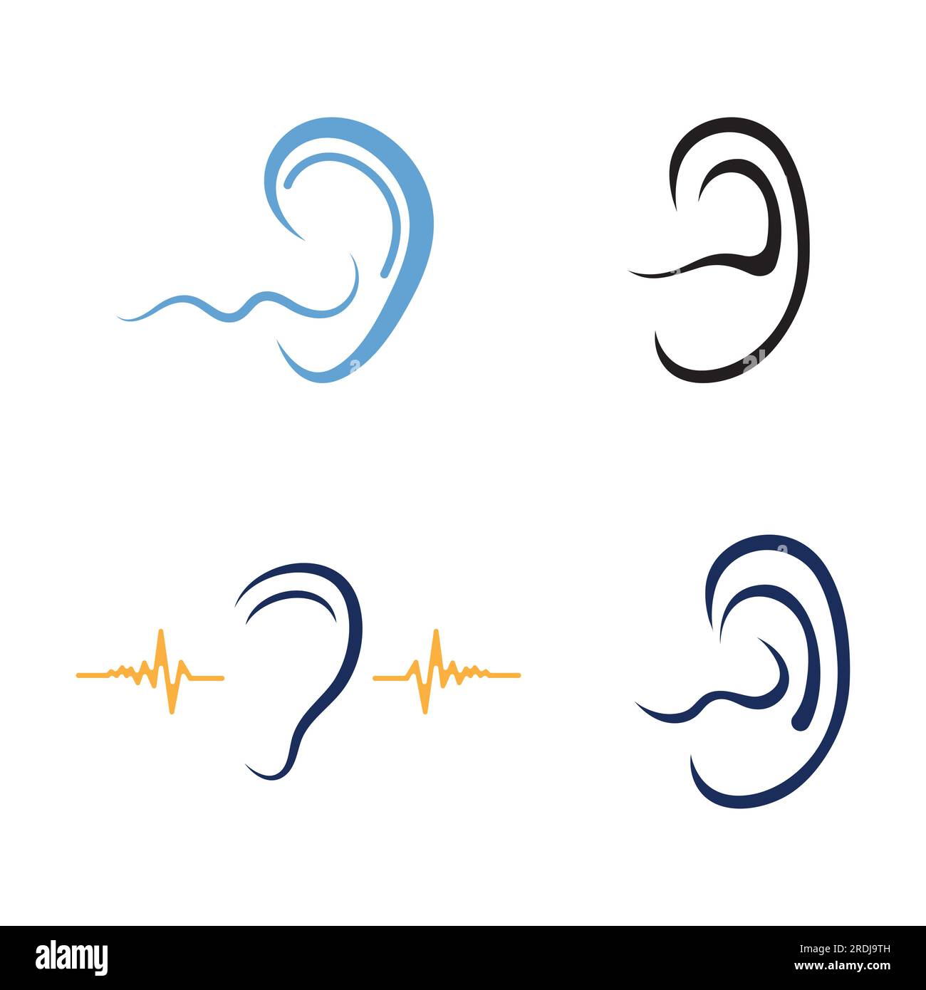 ear logo design Stock Vector Image & Art Alamy