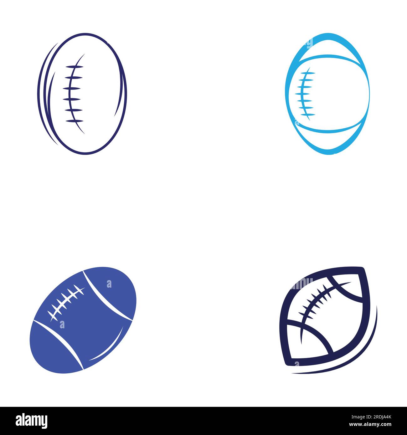 Rugby ball logo. Using vector illustration design concept.Can be used