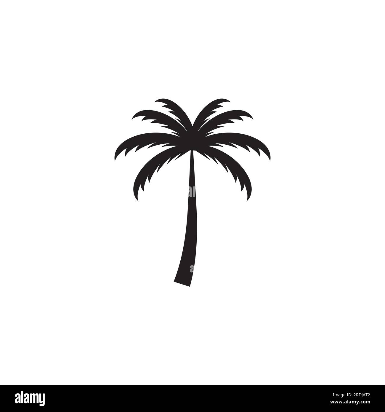 Palm tree summer logo template vector illustration Stock Vector Image