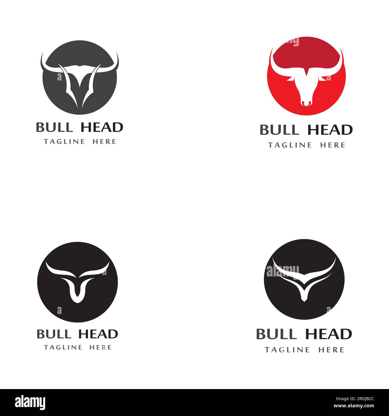 bull head horn logo and symbol Stock Vector Image & Art - Alamy