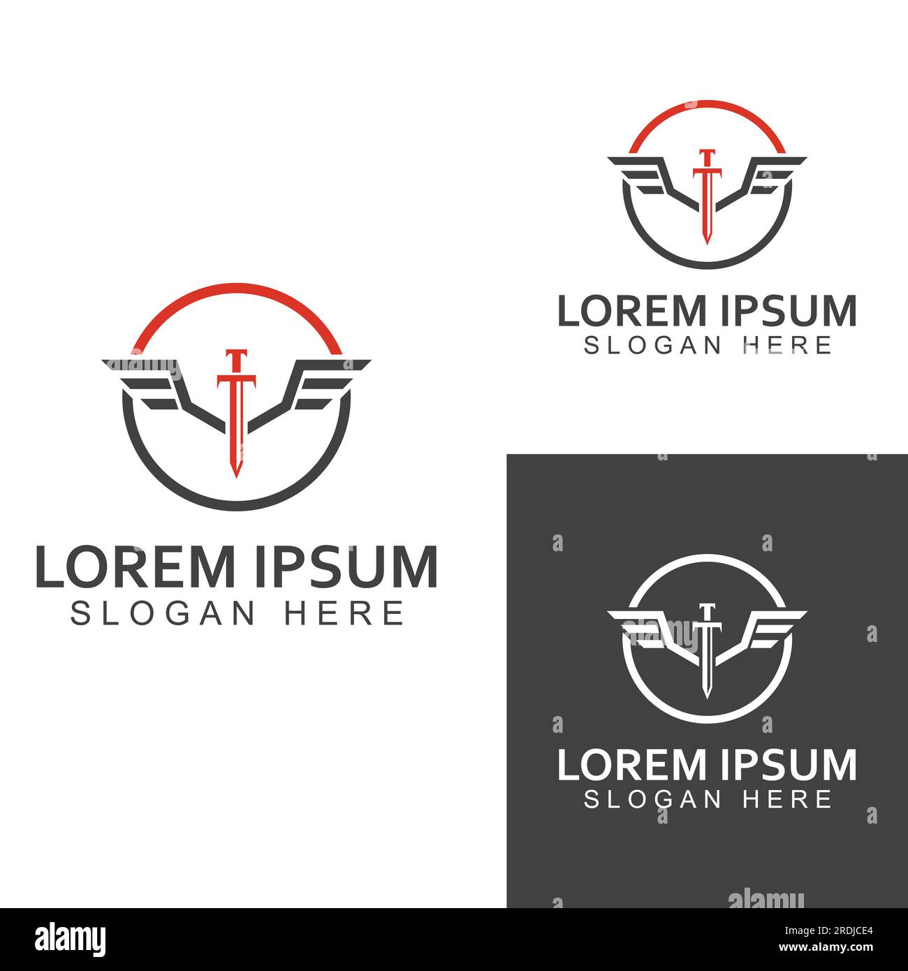 Sword, shield and king's sword logo. Logo vector design Stock Vector ...