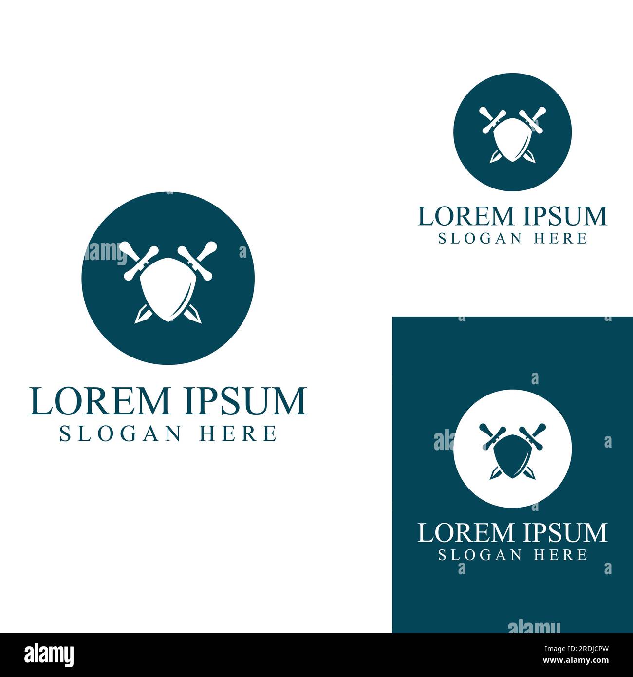 Sword, shield and king's sword logo. Logo vector design Stock Vector ...