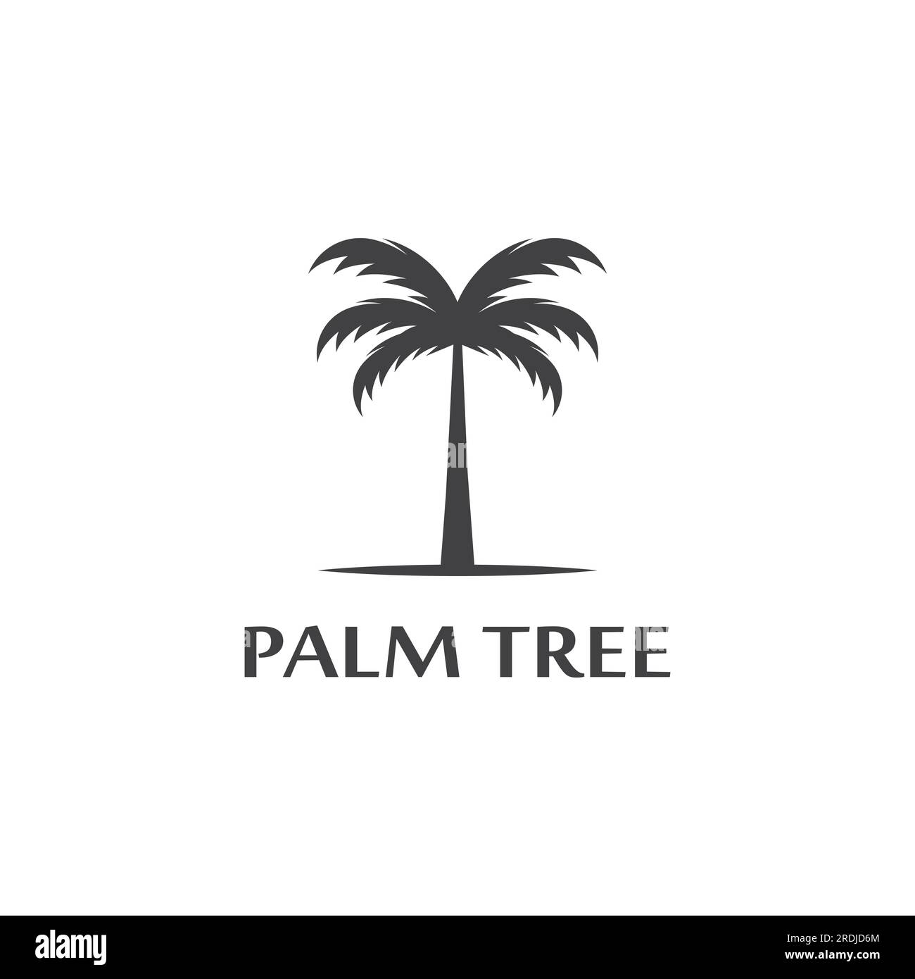 Palm tree summer logo template vector illustration Stock Vector