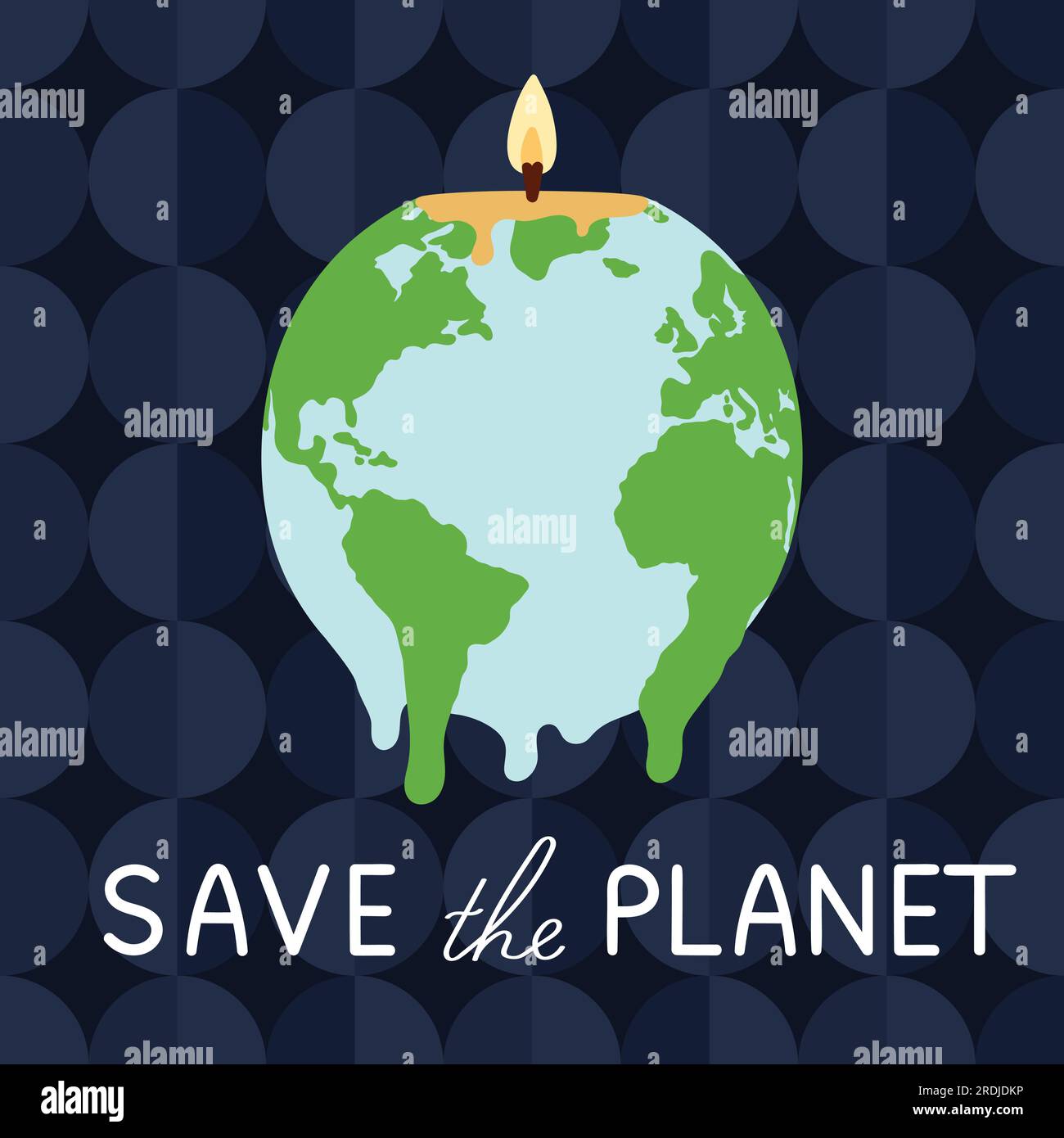 Save the planet quote. Global warming and climate change poster with ...