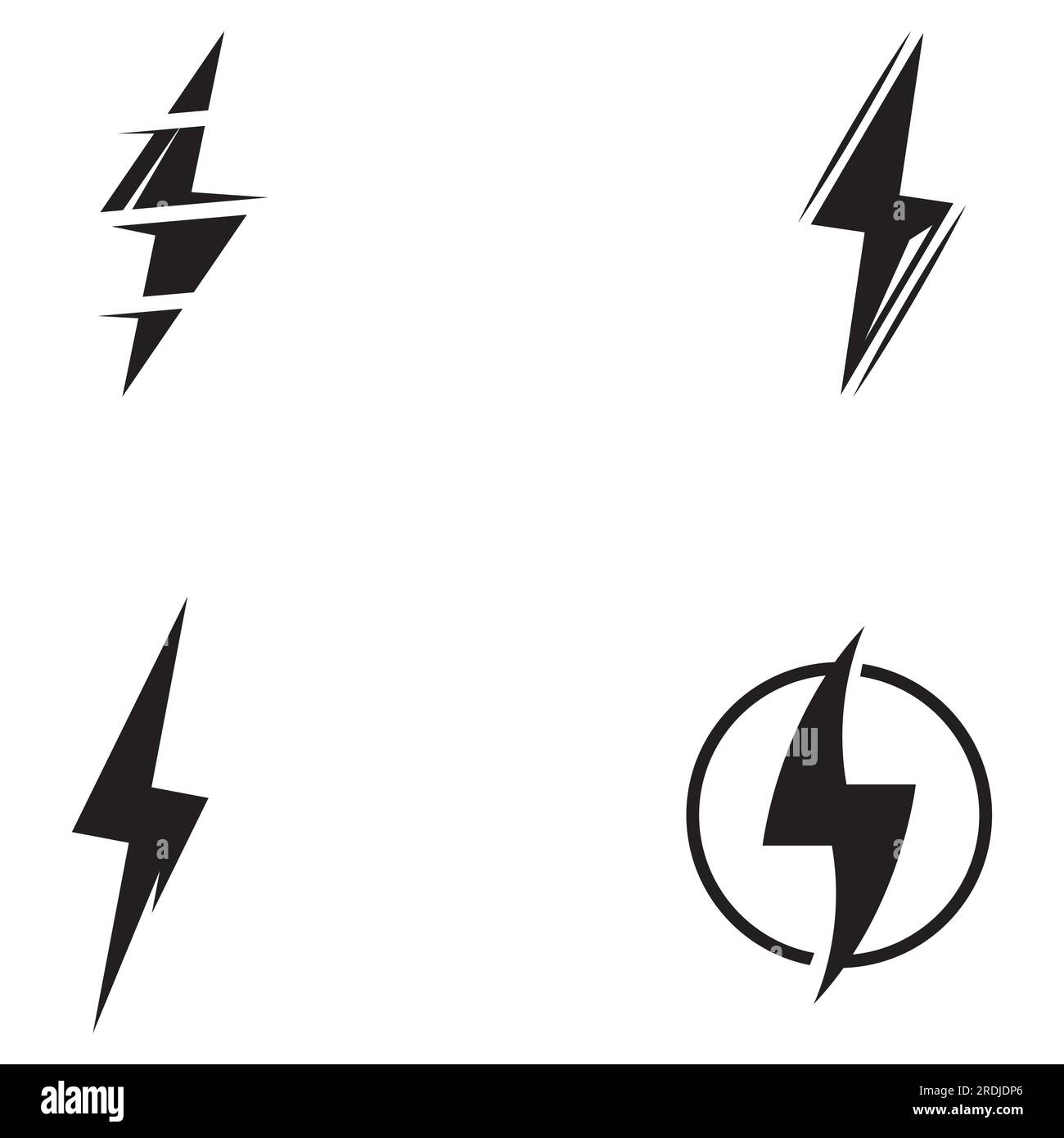 electric lightning logo, using modern vector design concept Stock